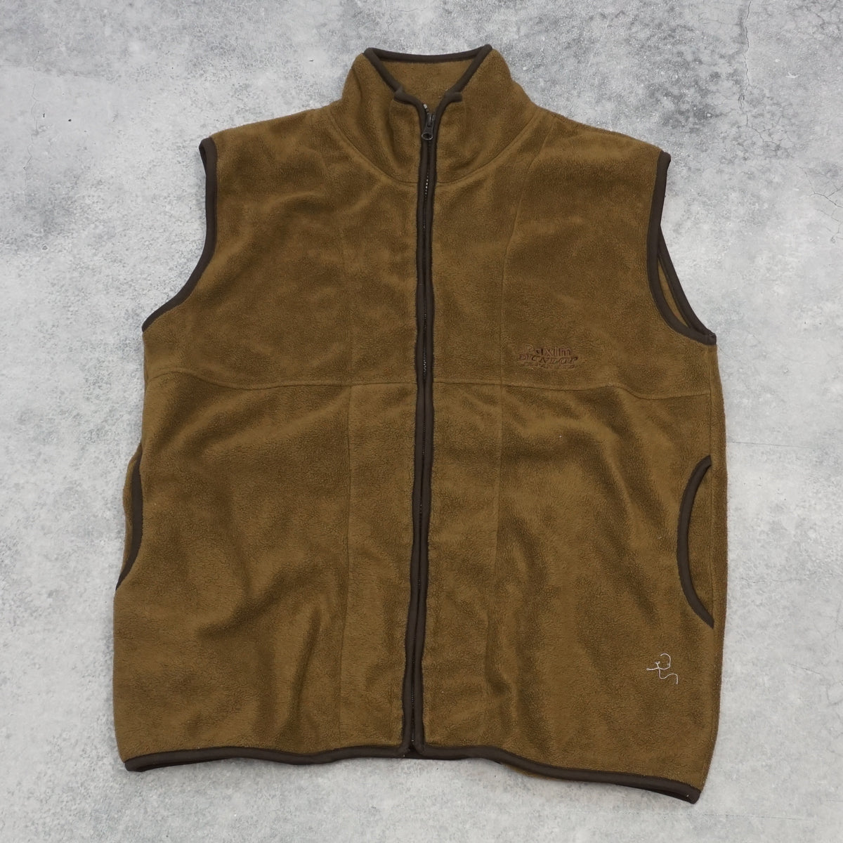 2000s Dunlop Brown fleece Vest Fleece