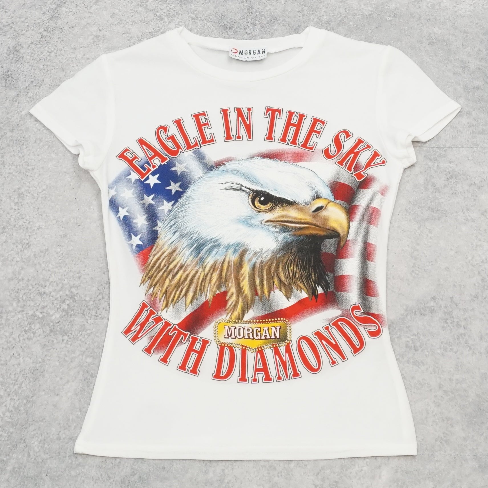 2000s Morgan Graphic Fitted T-Shirt