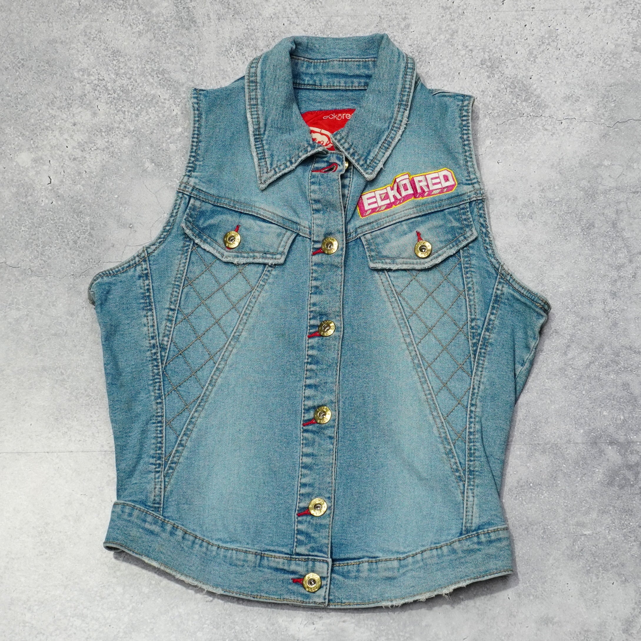 2000s Ecko Red Denim Vest