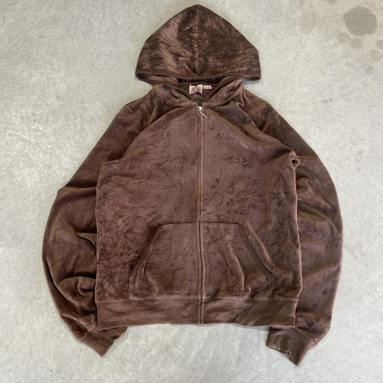 2000s Juicy Couture Velour Y2K Hoodie Hoodie