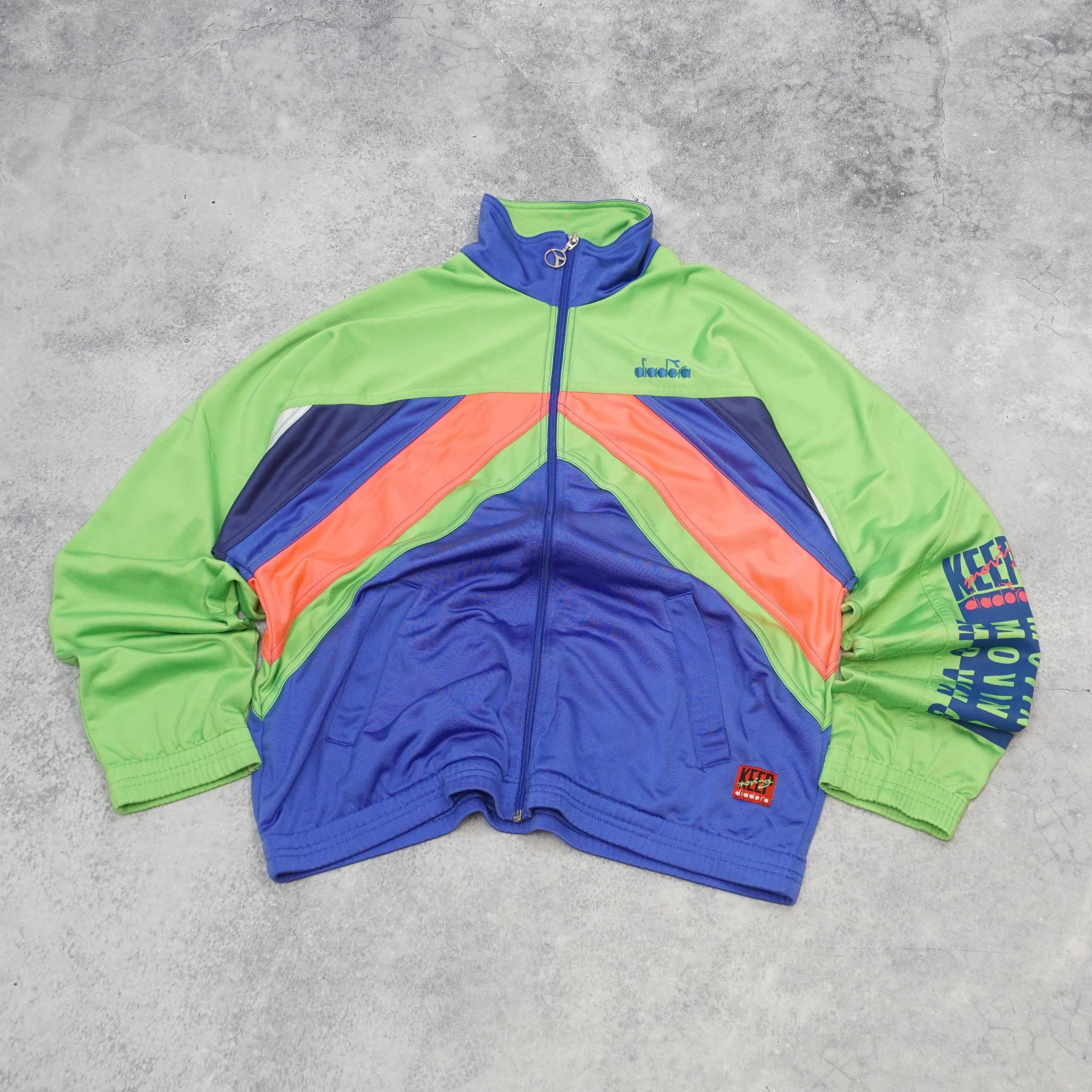 90s Diadora Color Block Track Jacket