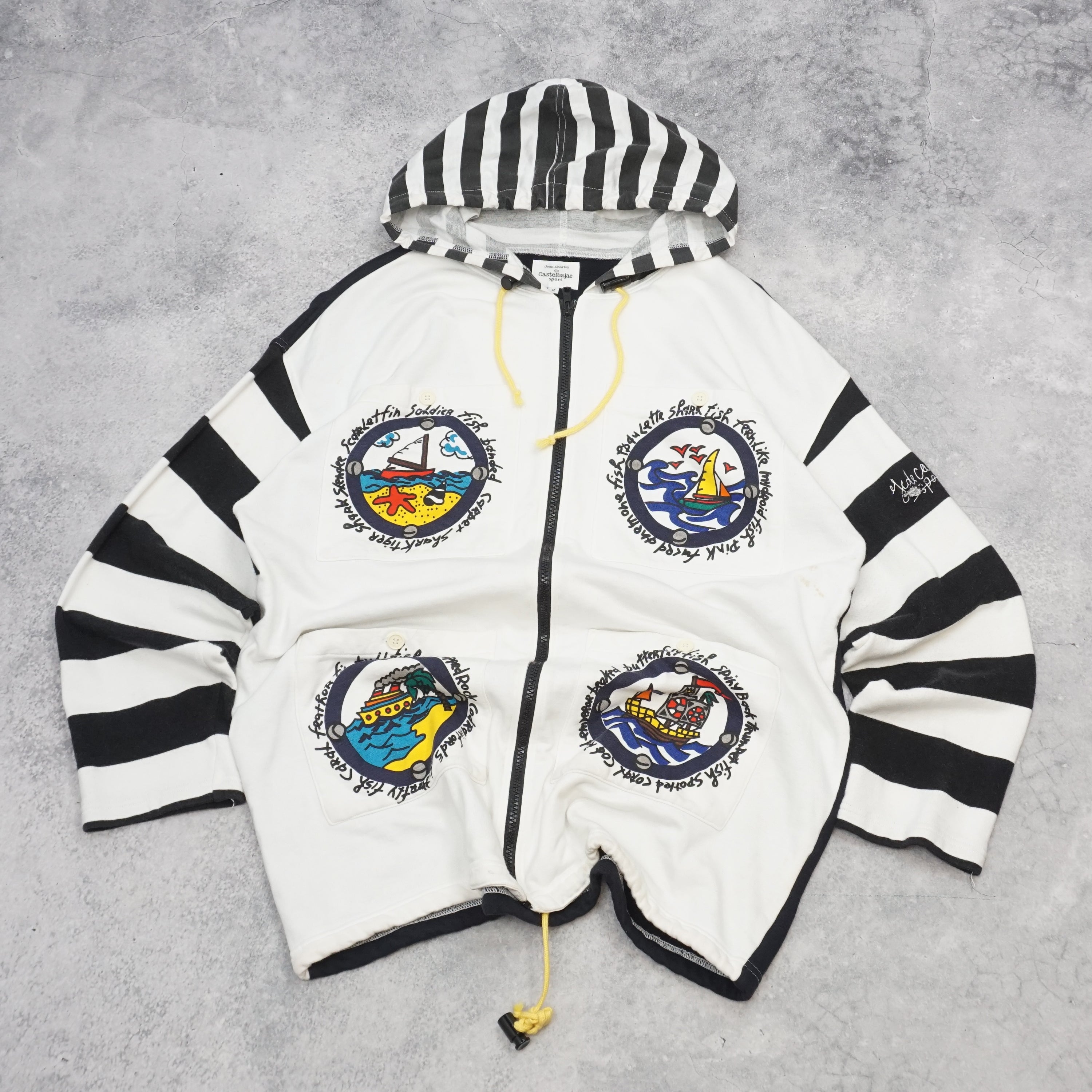 Jean Charles de Castelbajac Graphic Zip Up Hoodie
