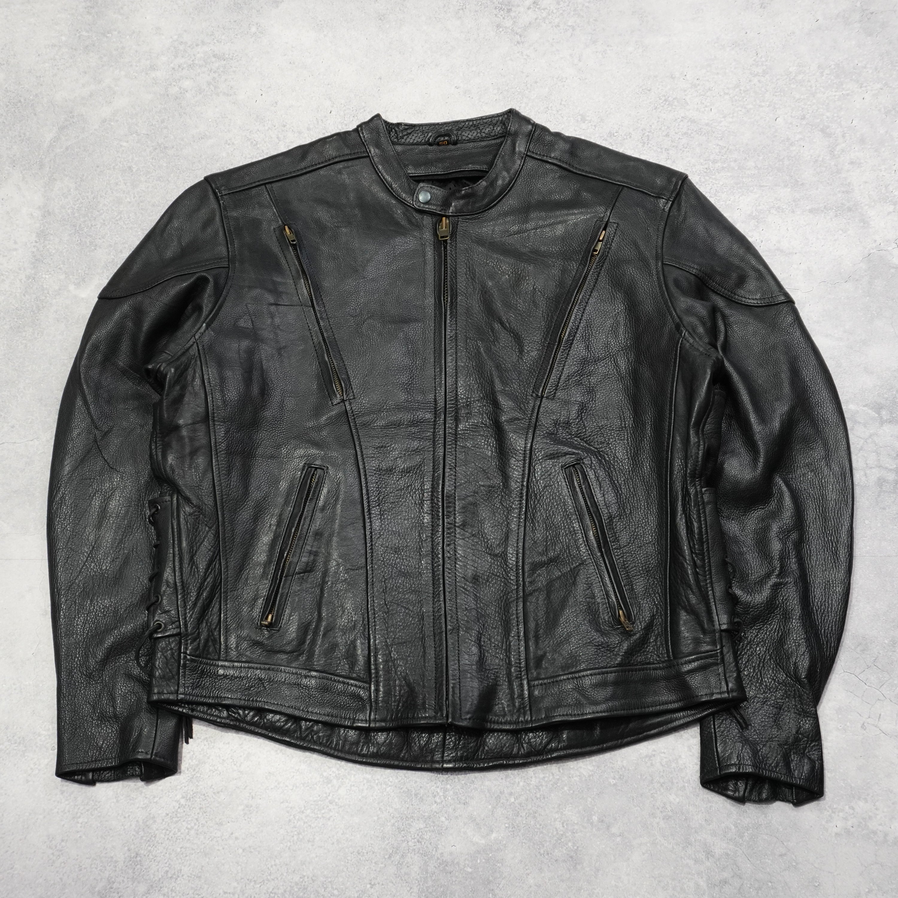 2000s Biker Leather Jacket
