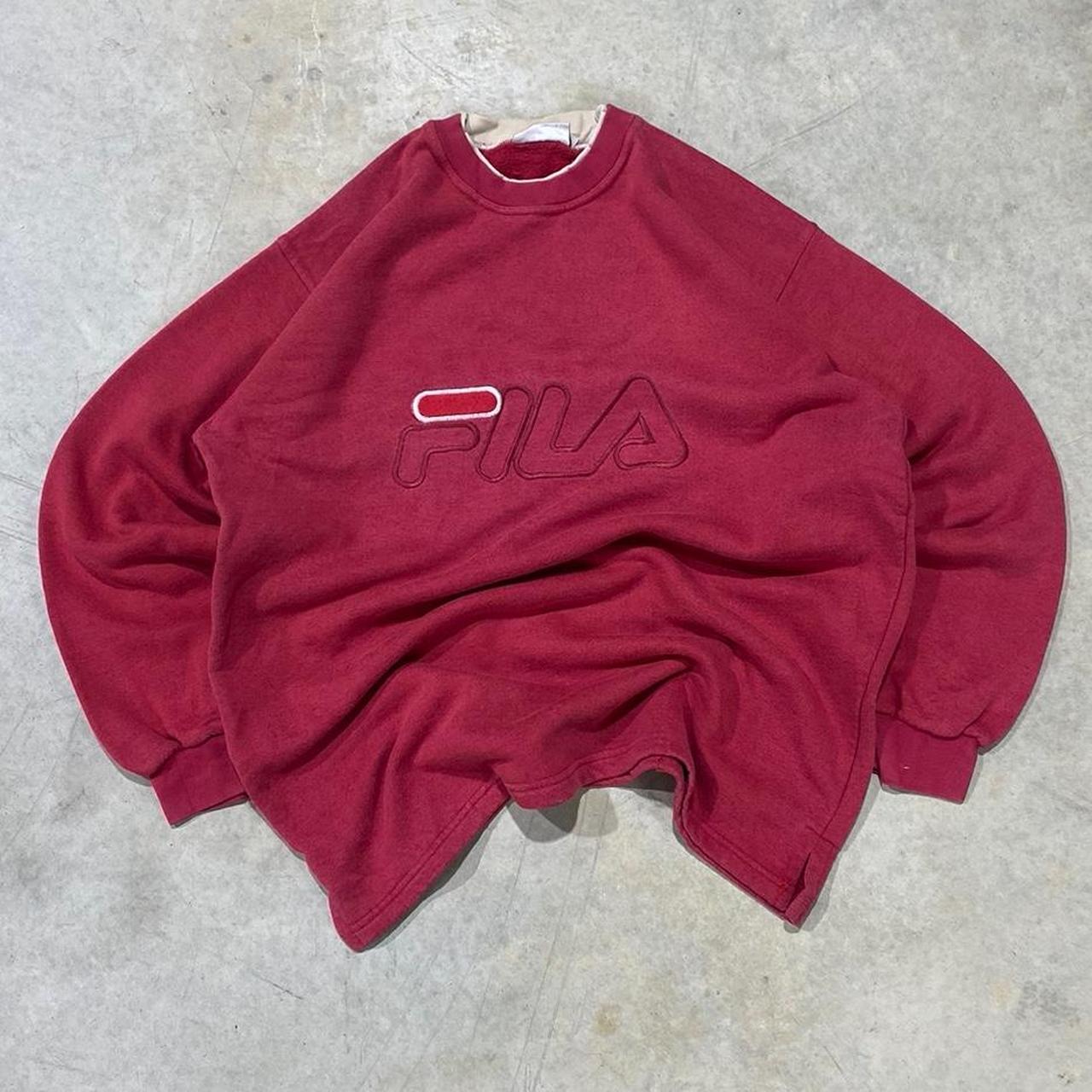90s FILA Oversized Crewneck Jumper
