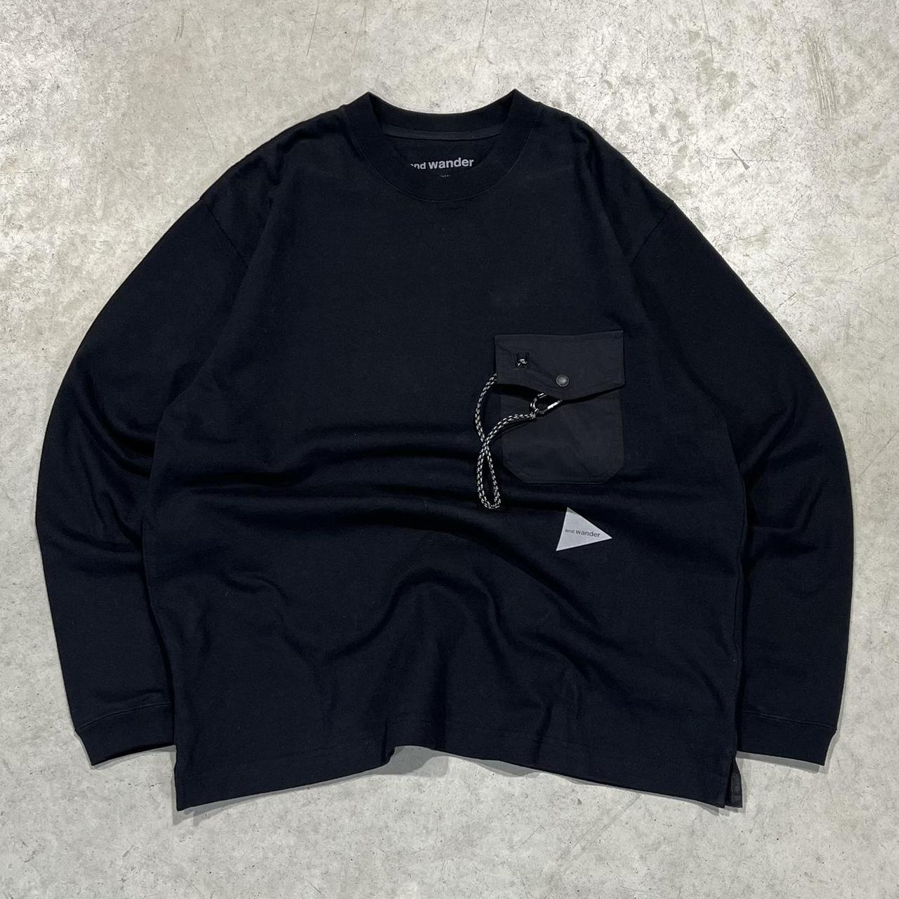 90s And Wander Heavyweight High Neckline T-Shirt Pocket Tee