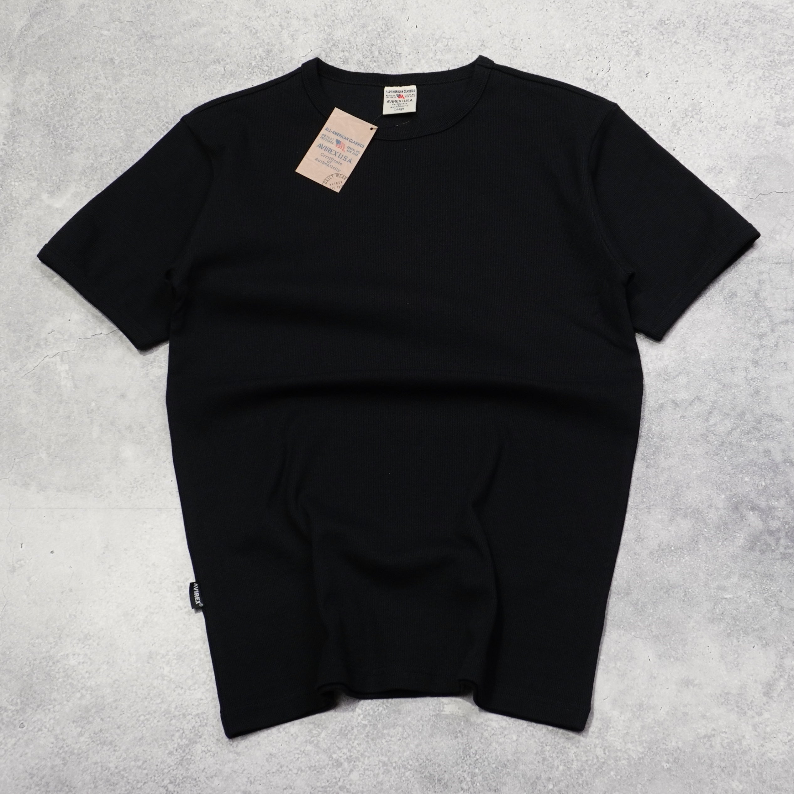 Avirex Ribbed Short Sleeve T-Shirt