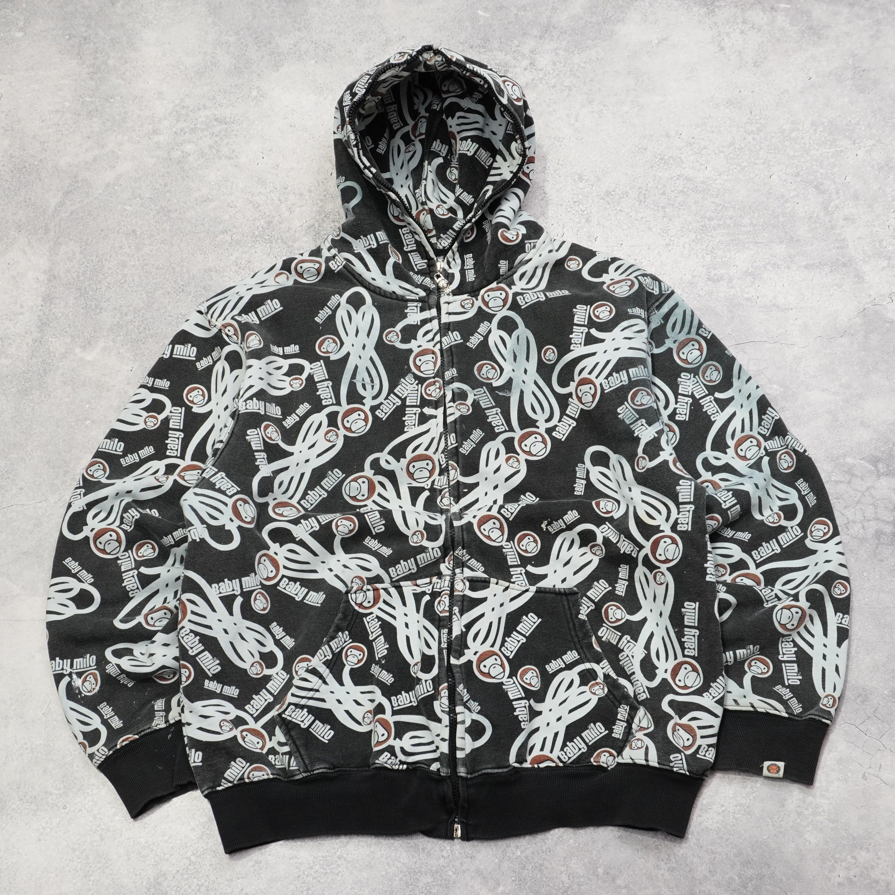 2000s A Bathing Ape Baby Milo Full Zip Hoodie