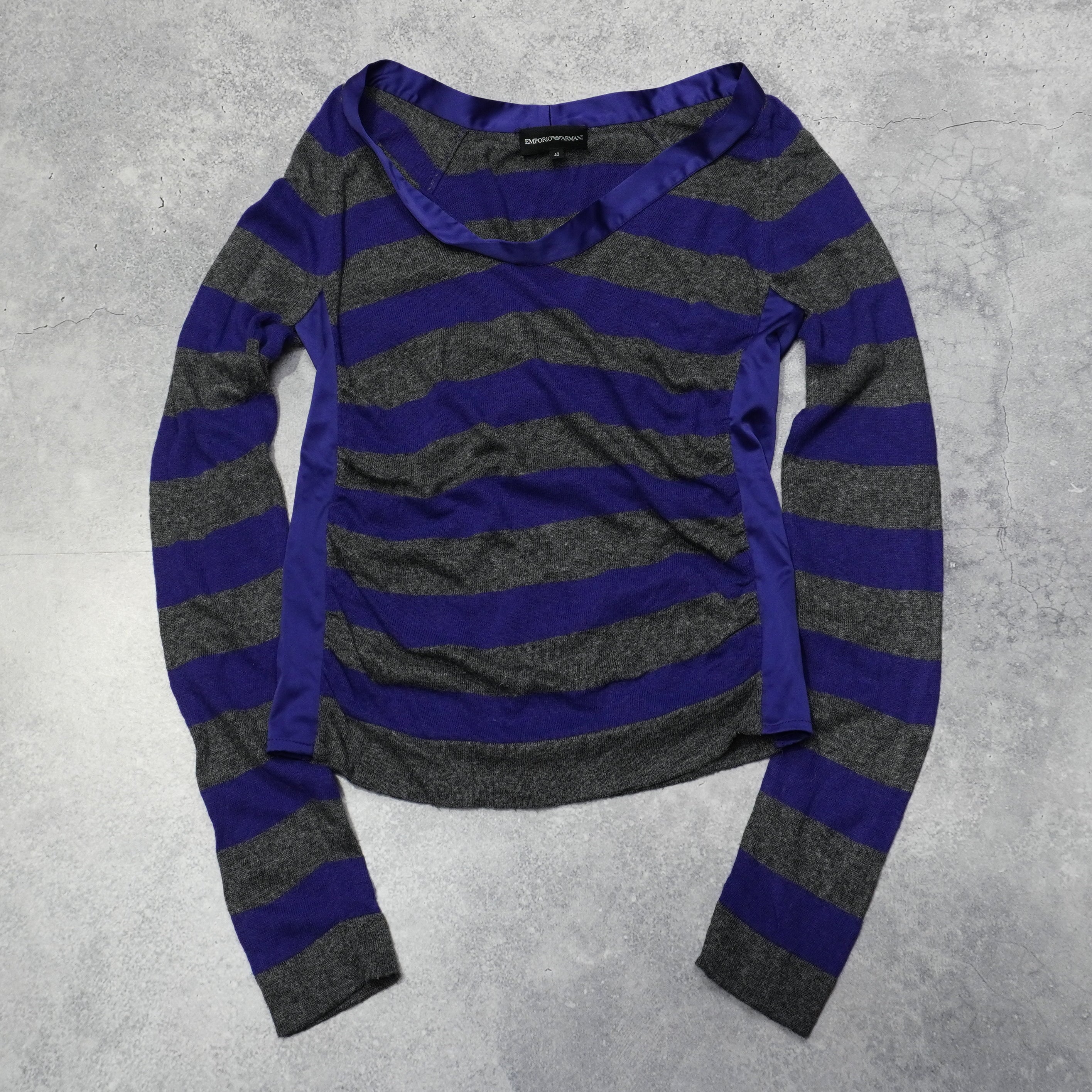 Emporio Armani Striped Knit Top