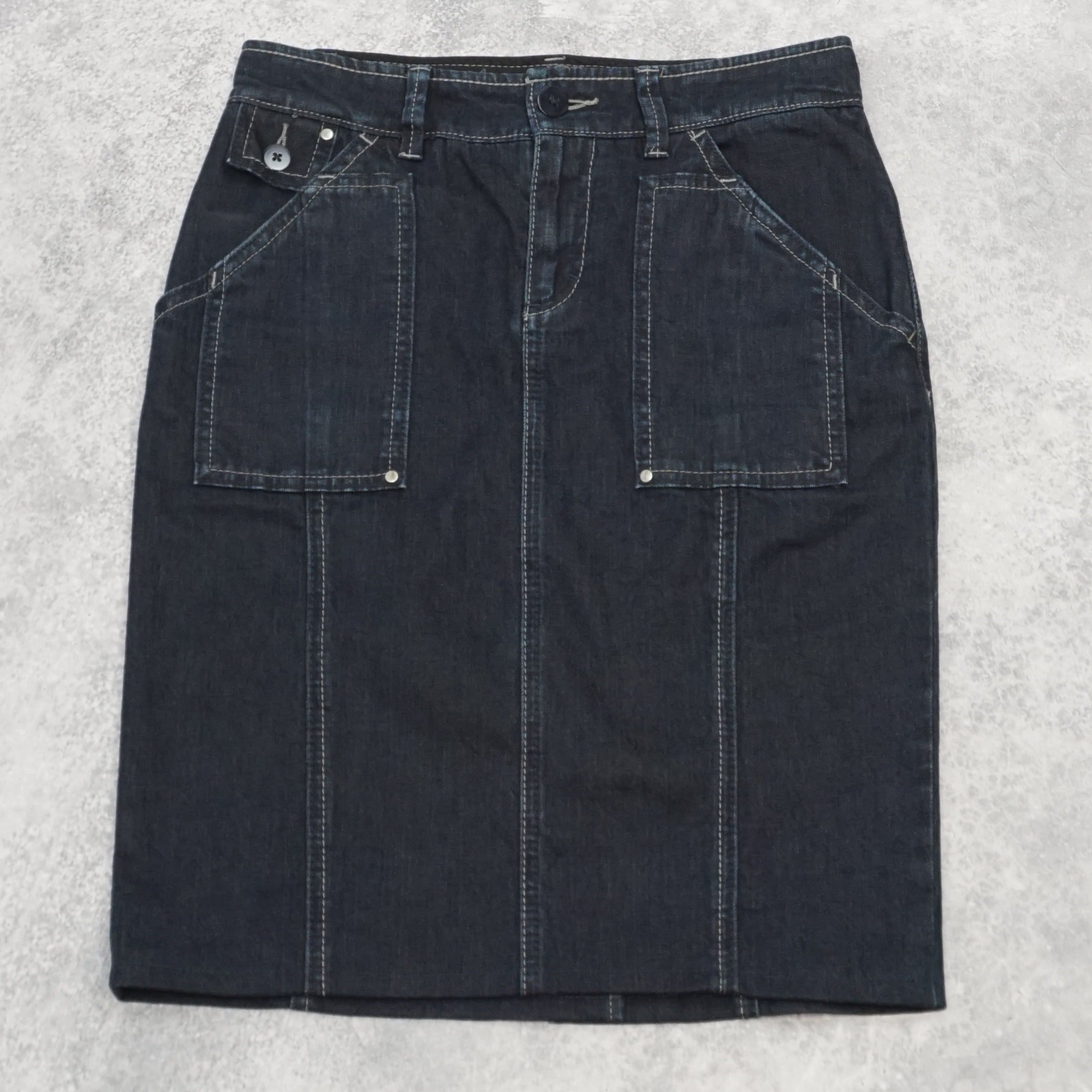 Stefanel Tailored Denim Skirt