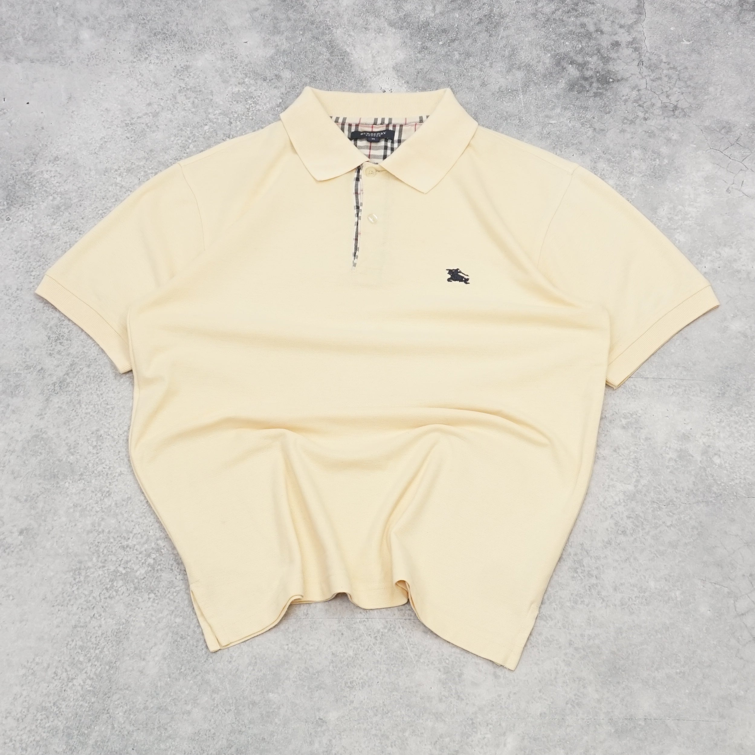 2000s Burberry London Nova Check Trim Polo