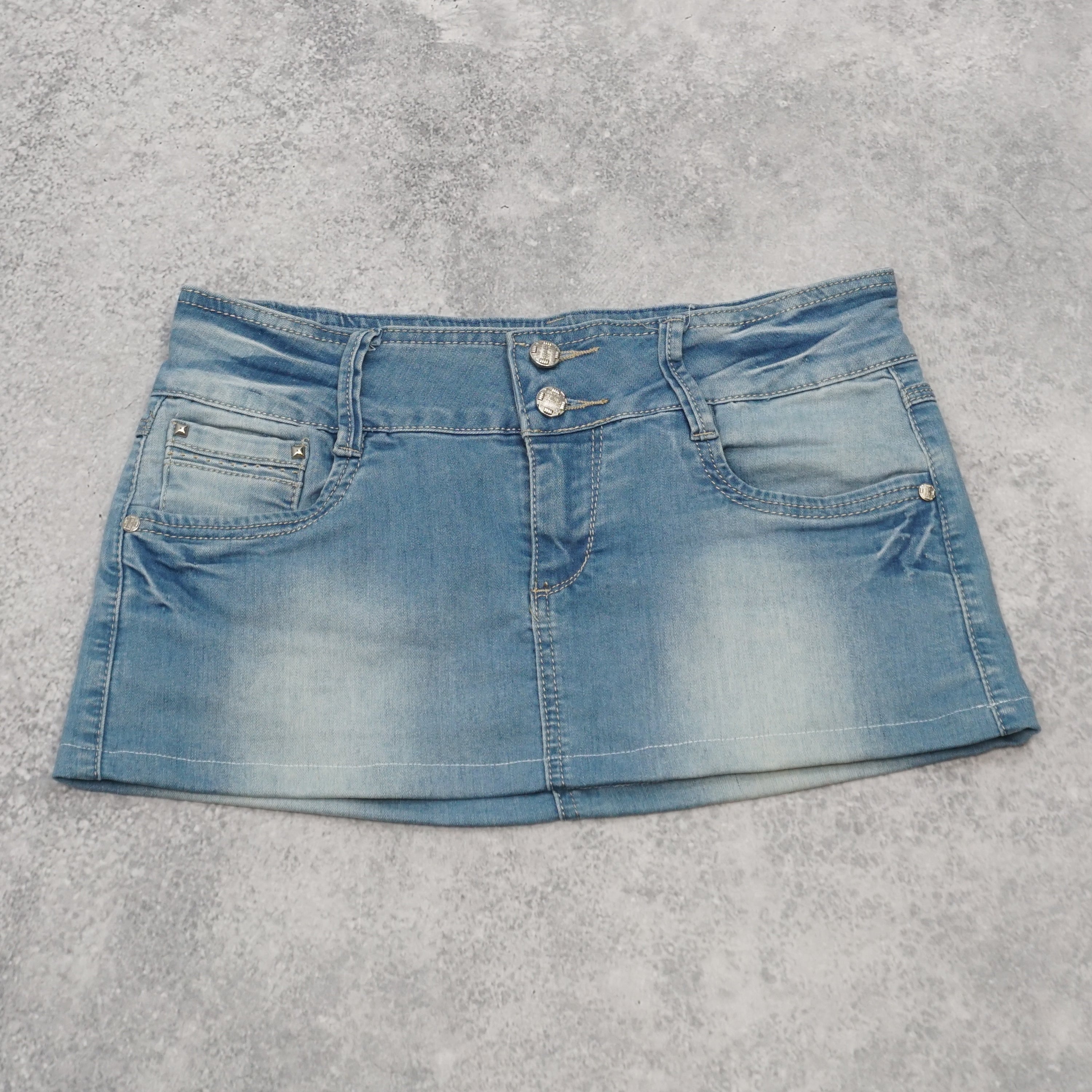 Gourd Denim Mini Skirt