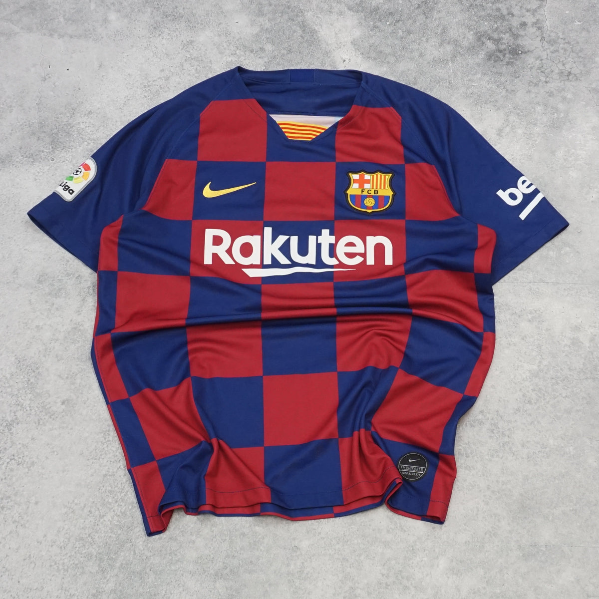 2000s Nike Barcelona Home Checkered Jersey