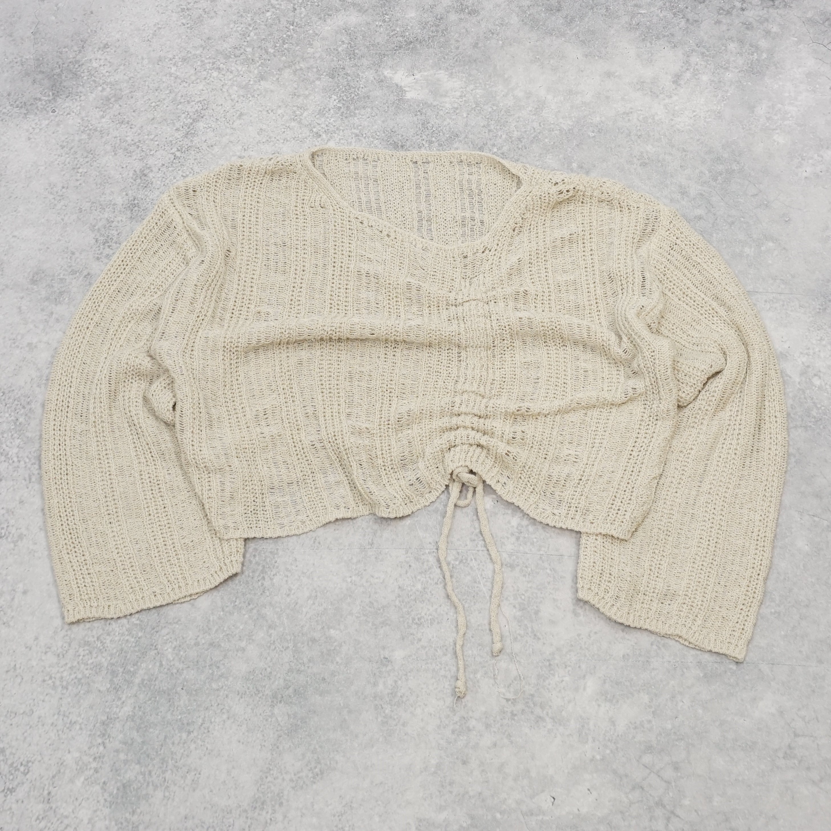 Crochet Crop Sweater Knit