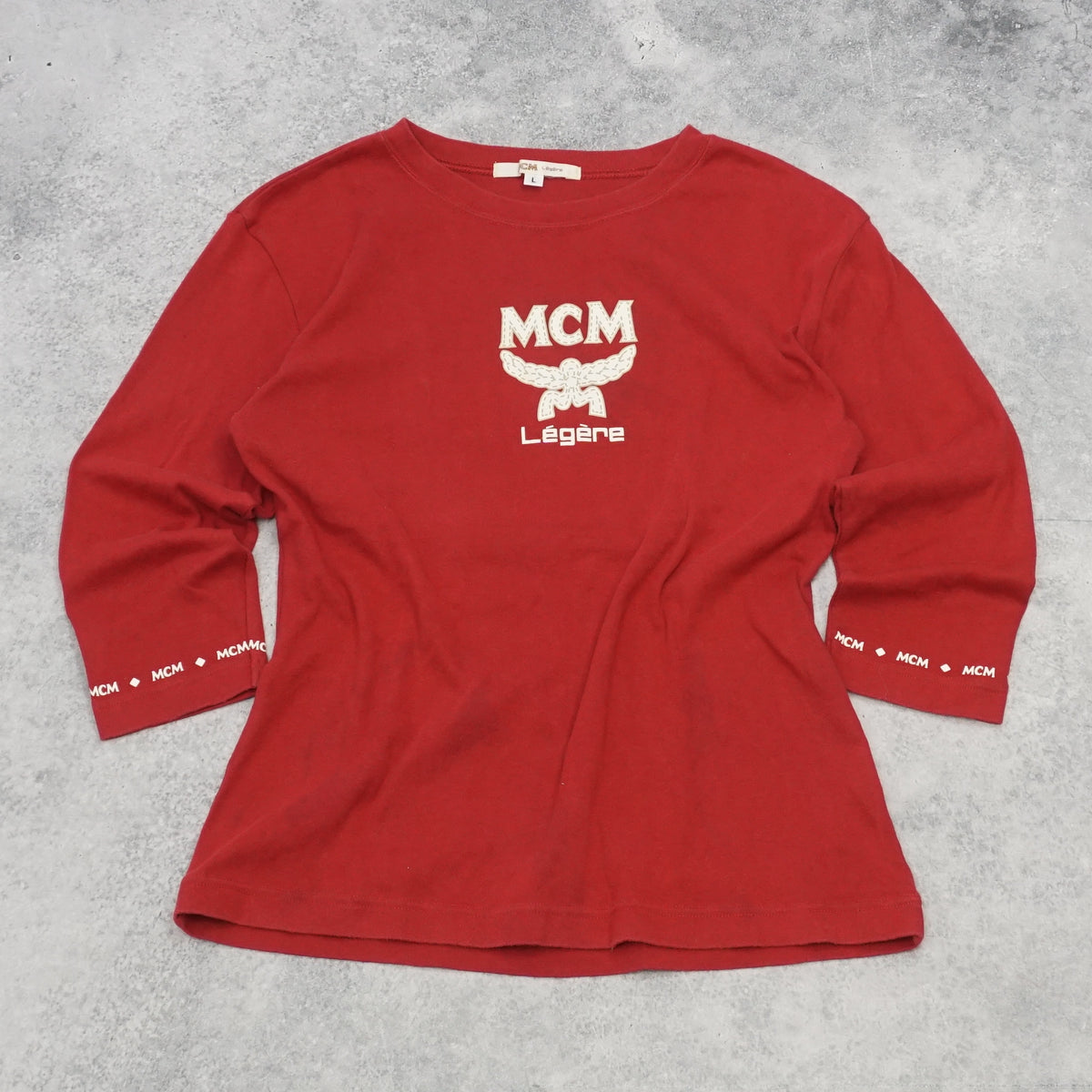 2000s MCM Légère Logo Long Sleeve Top
