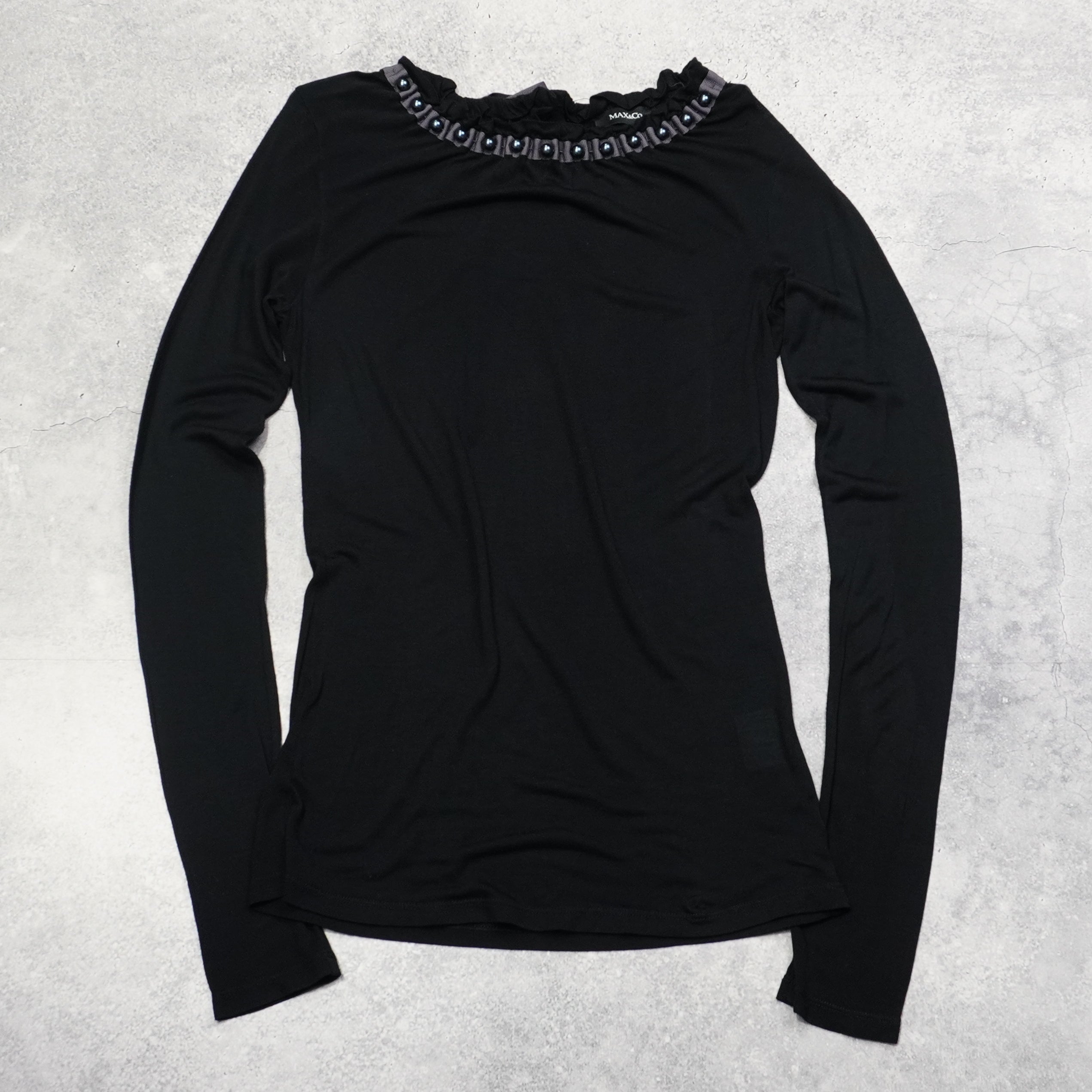 Max&Co. Embellished Ruffle Top
