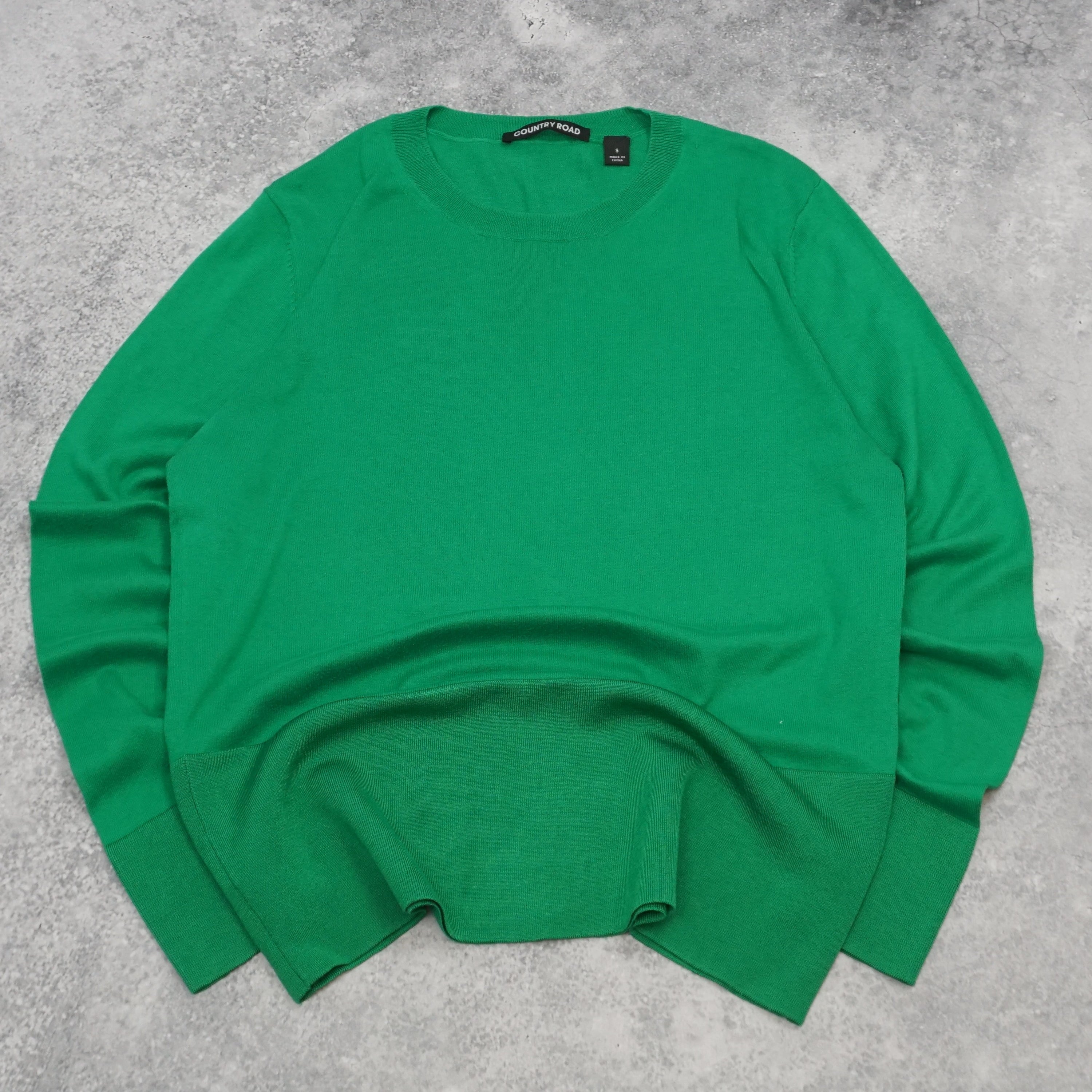 Country Road Solid Color Sweater