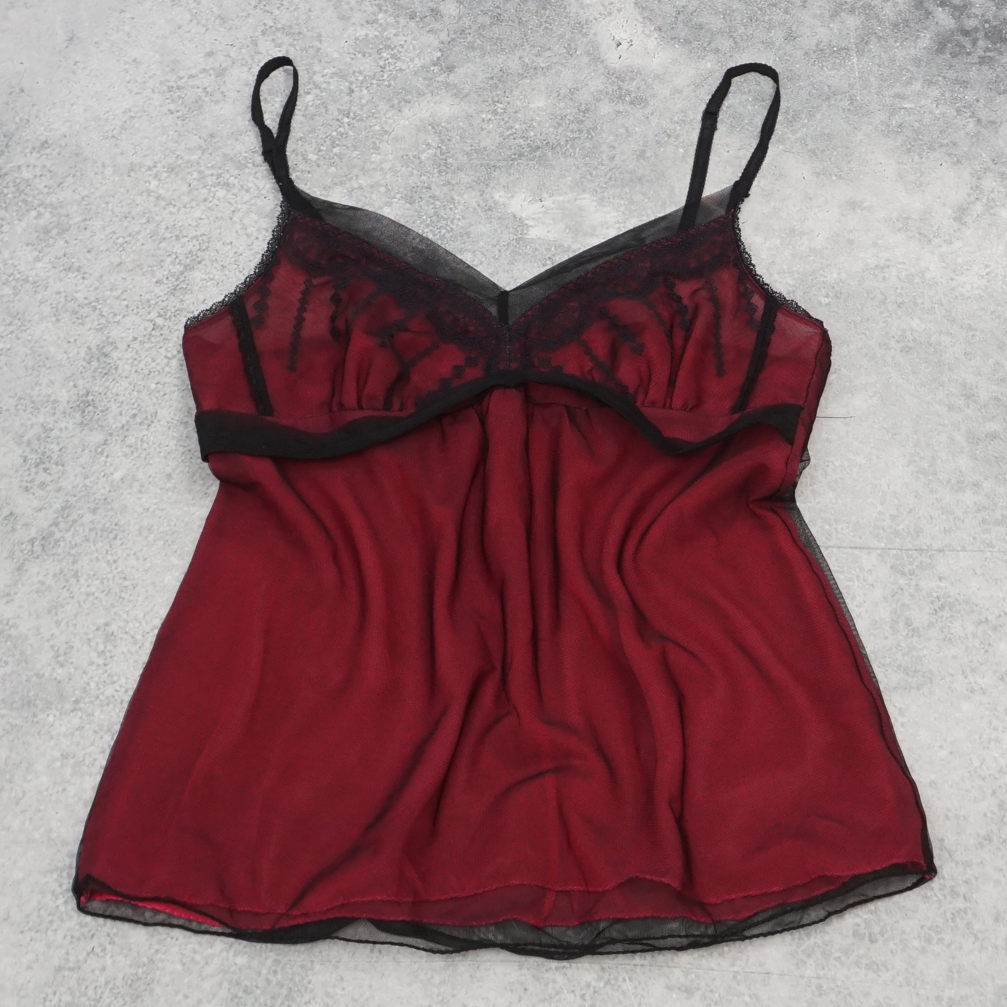 2000s Laced Trim Cami Top