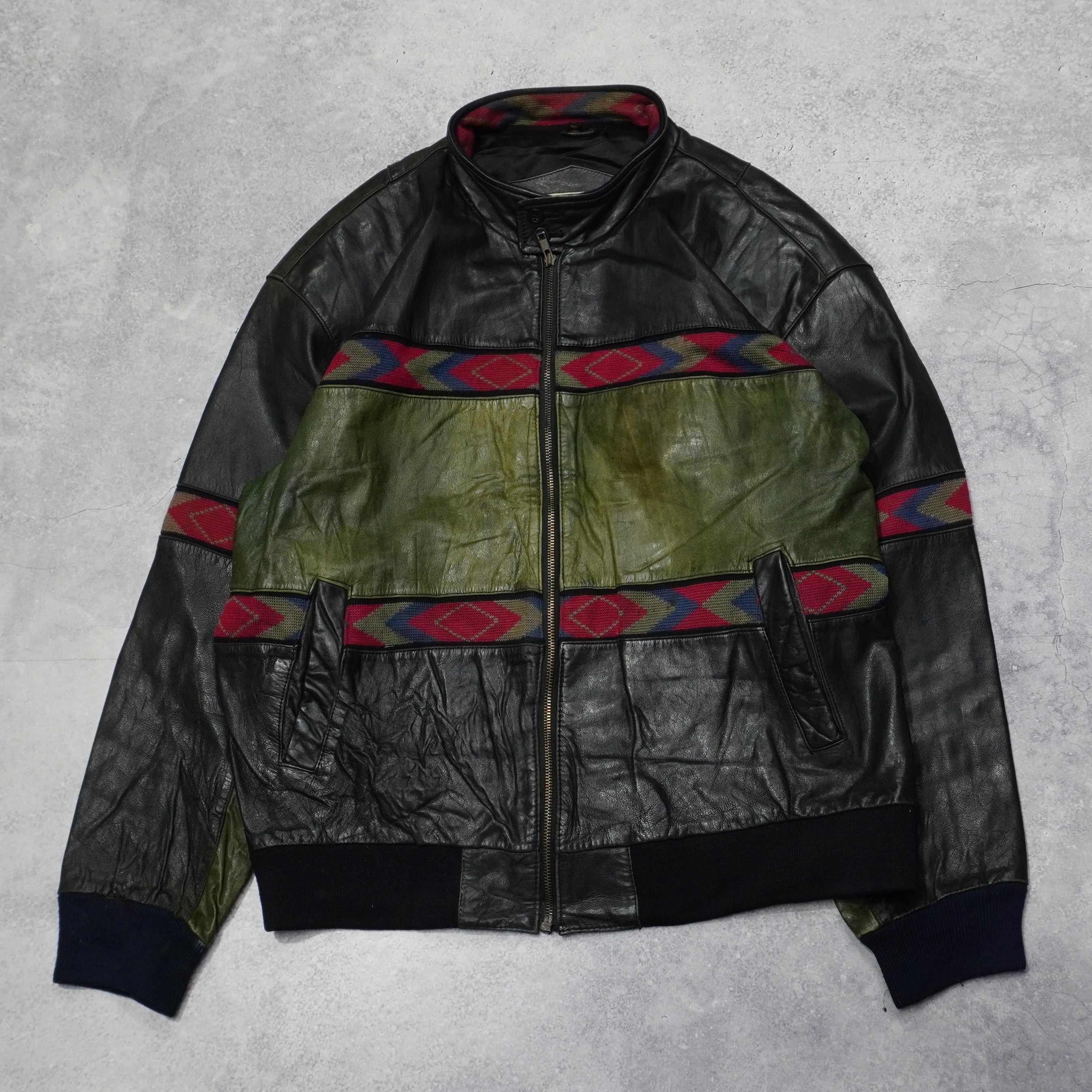 2000s La-1 Embroidered Colorblock Jacket