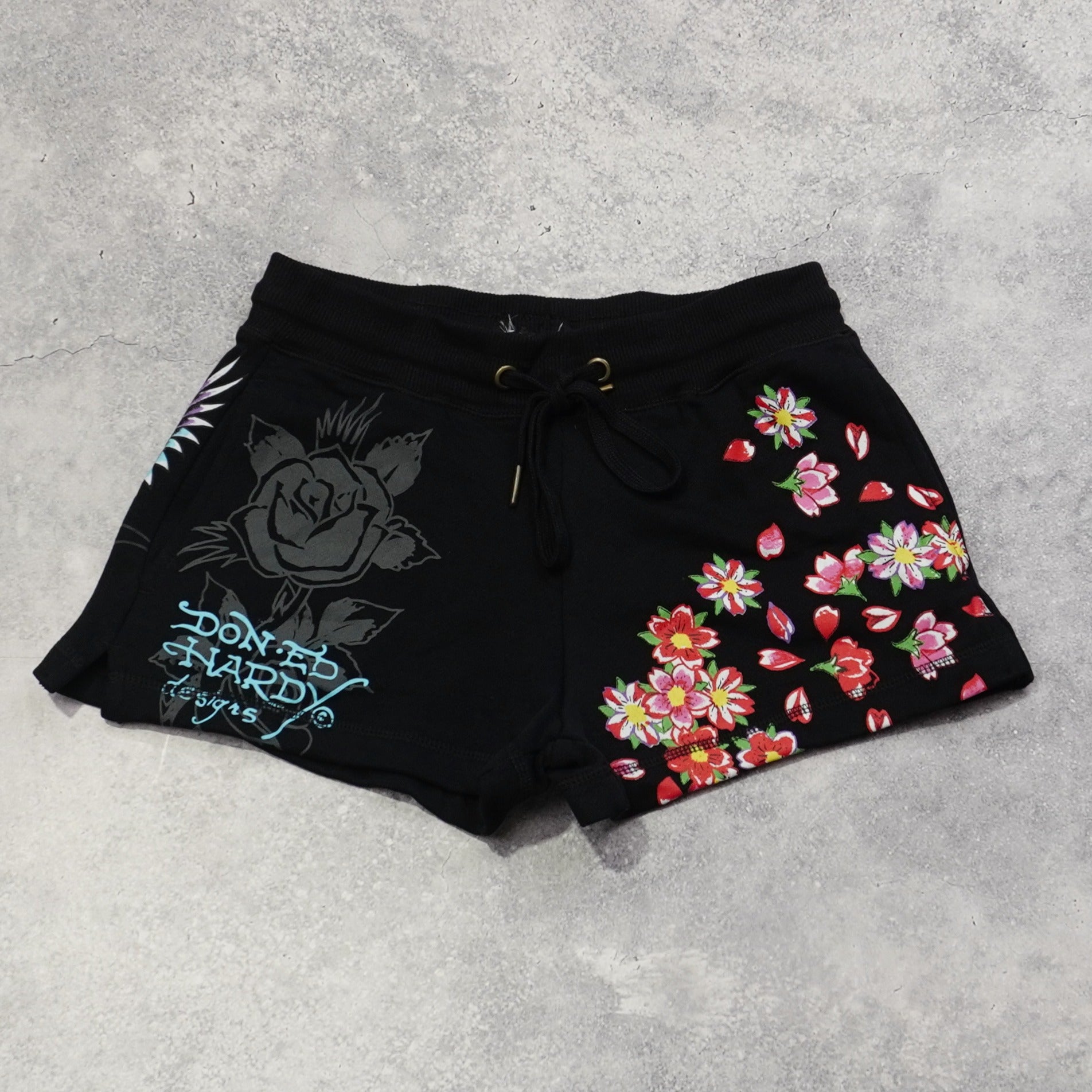 Ed Hardy Graphic Floral Shorts