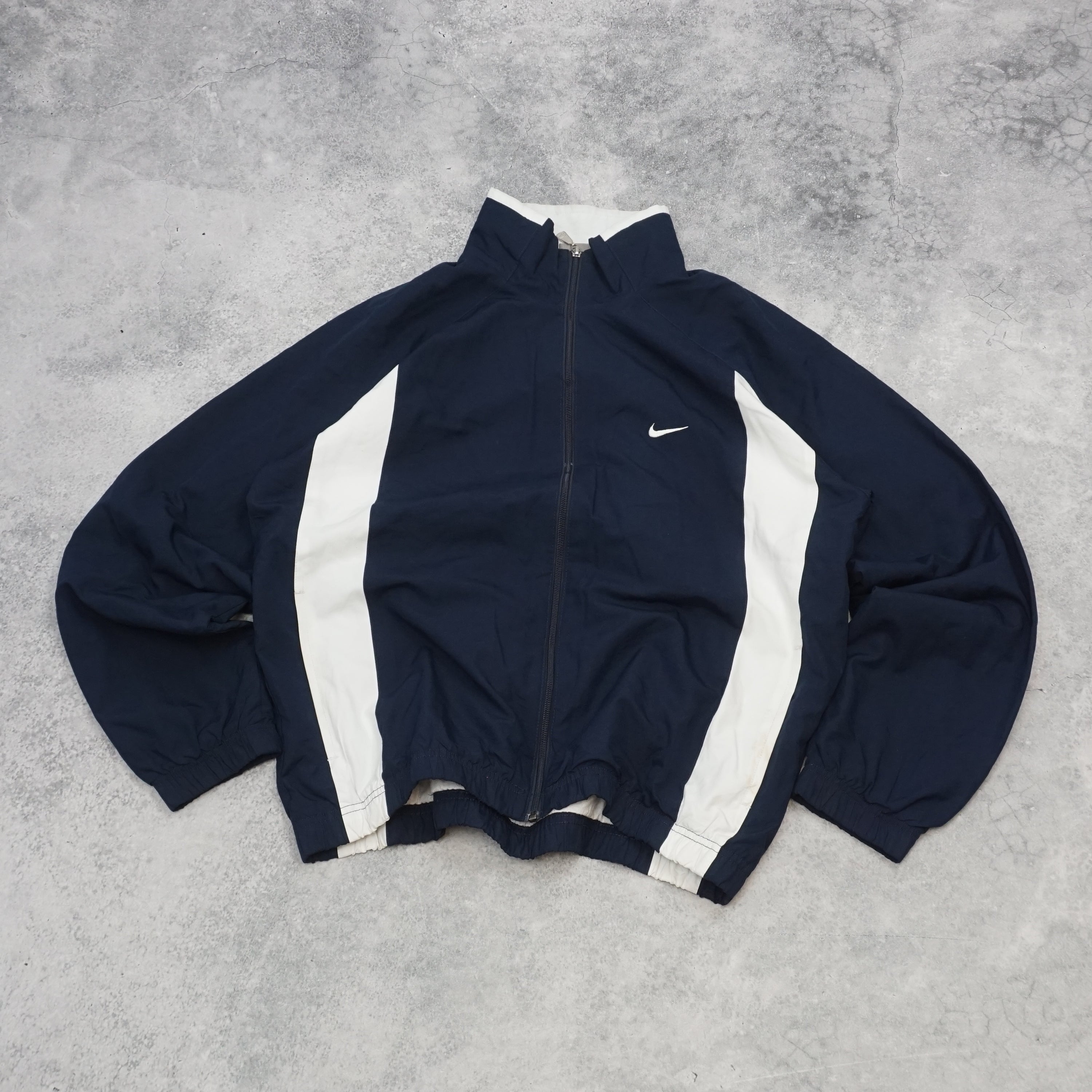 2000s Nike Navy Two-Tone Track Jacket