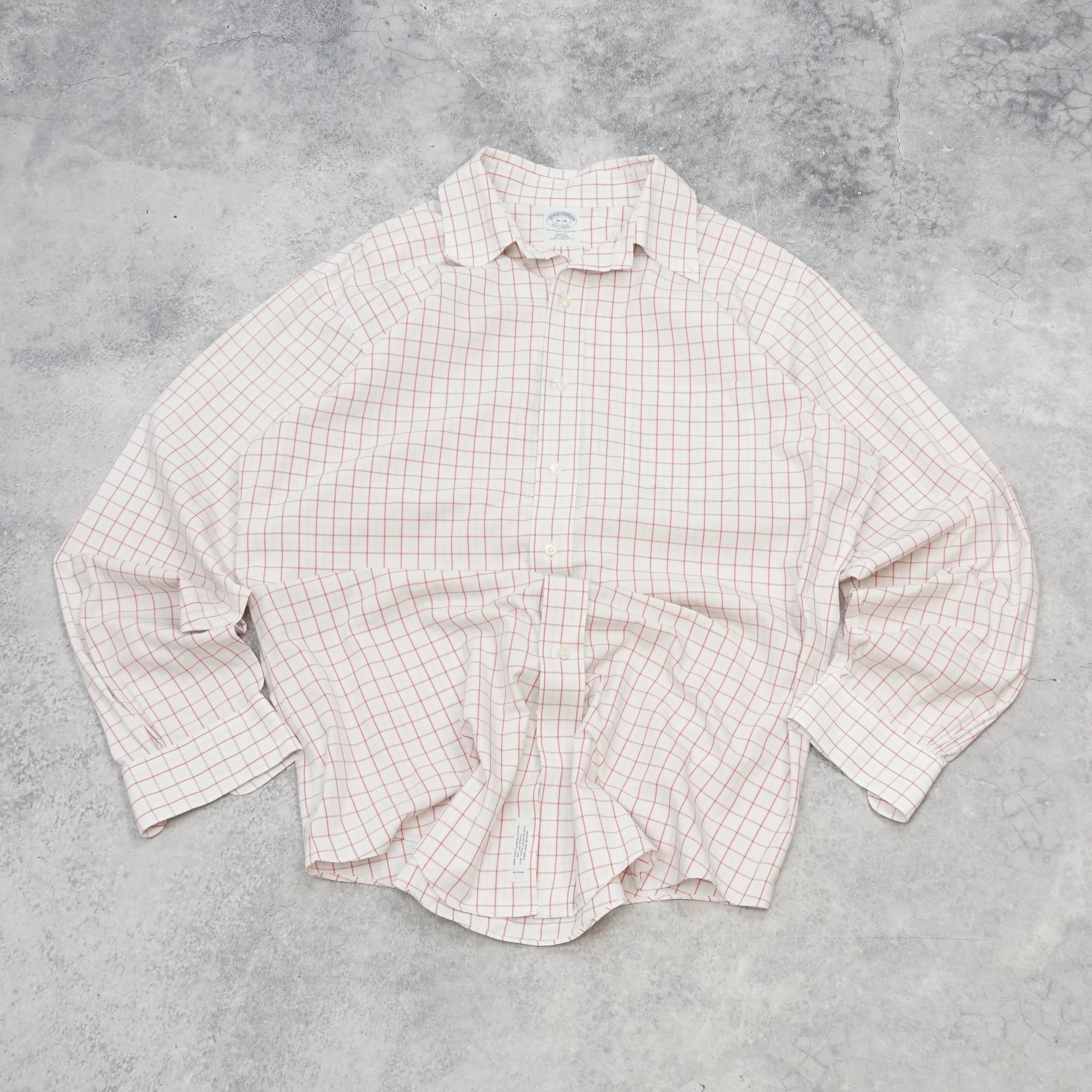 Brooks Brothers Check Pattern Button Up