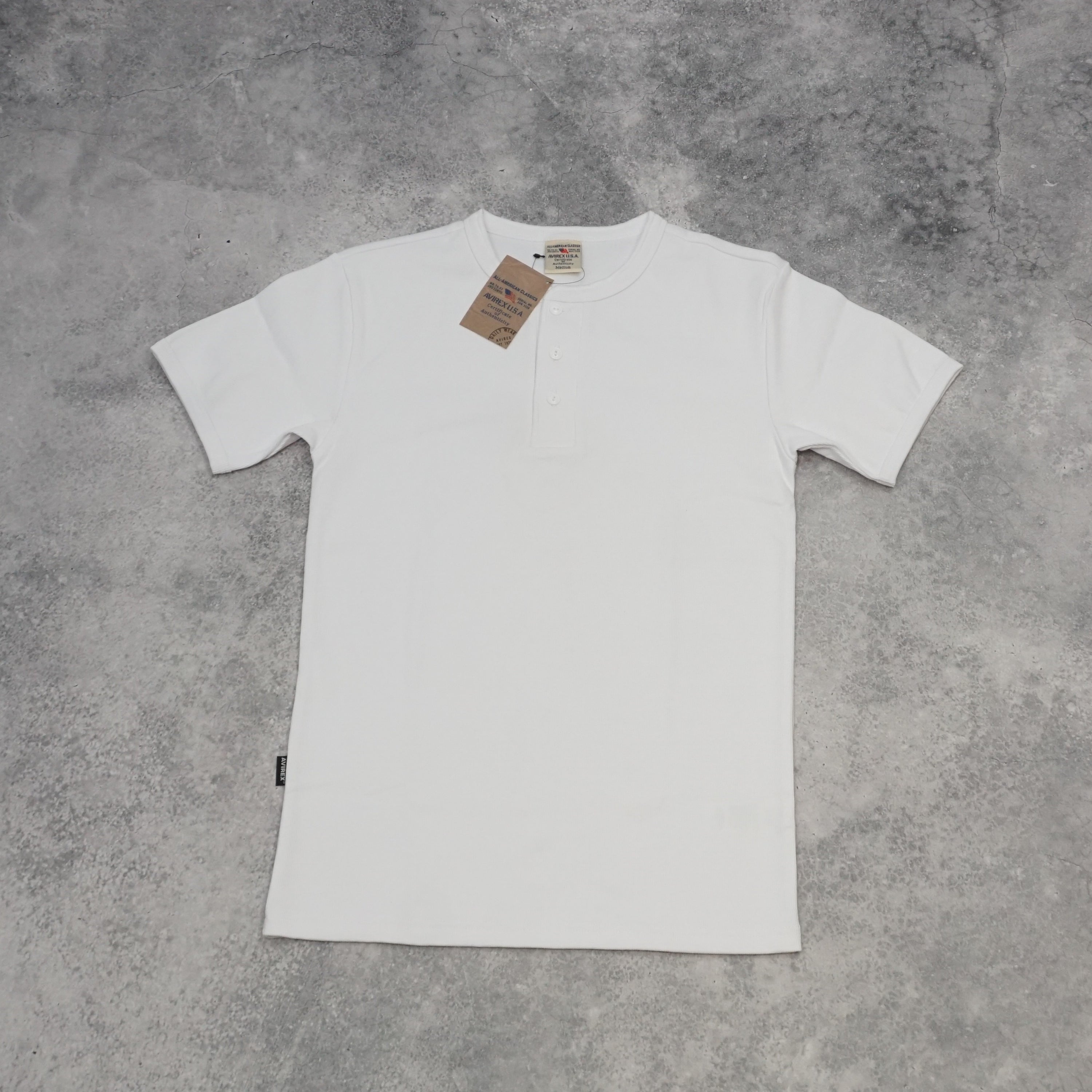 Avirex Ribbed Button Up Polo