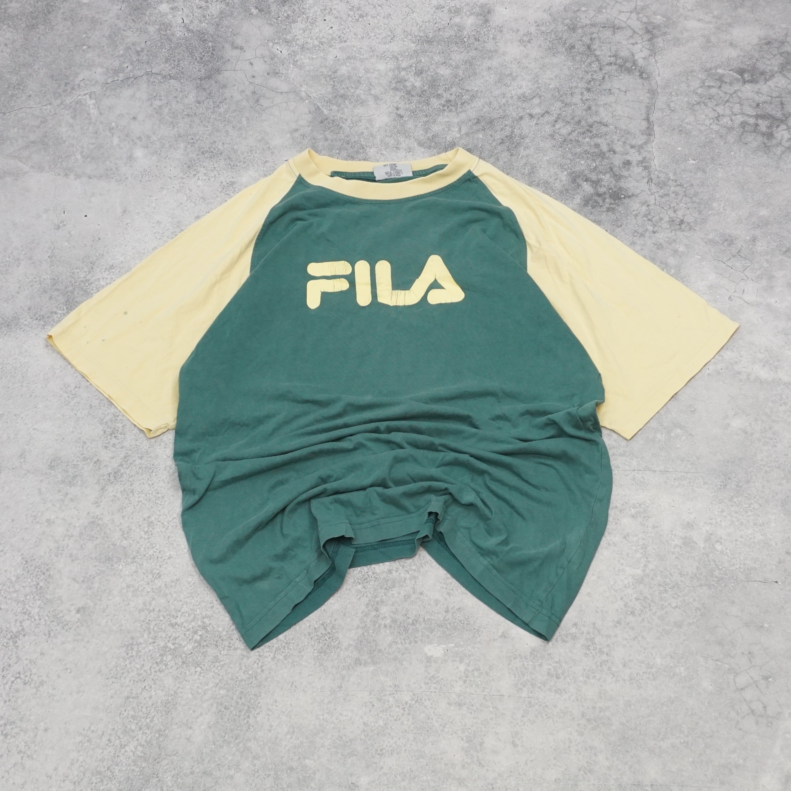 2000s Fila Raglan Two-Tone T-Shirt