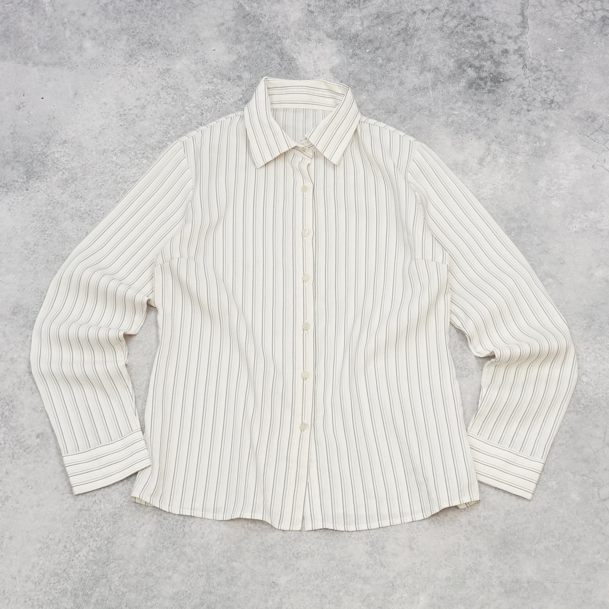 2000s Pinstripe Button Up Shirt