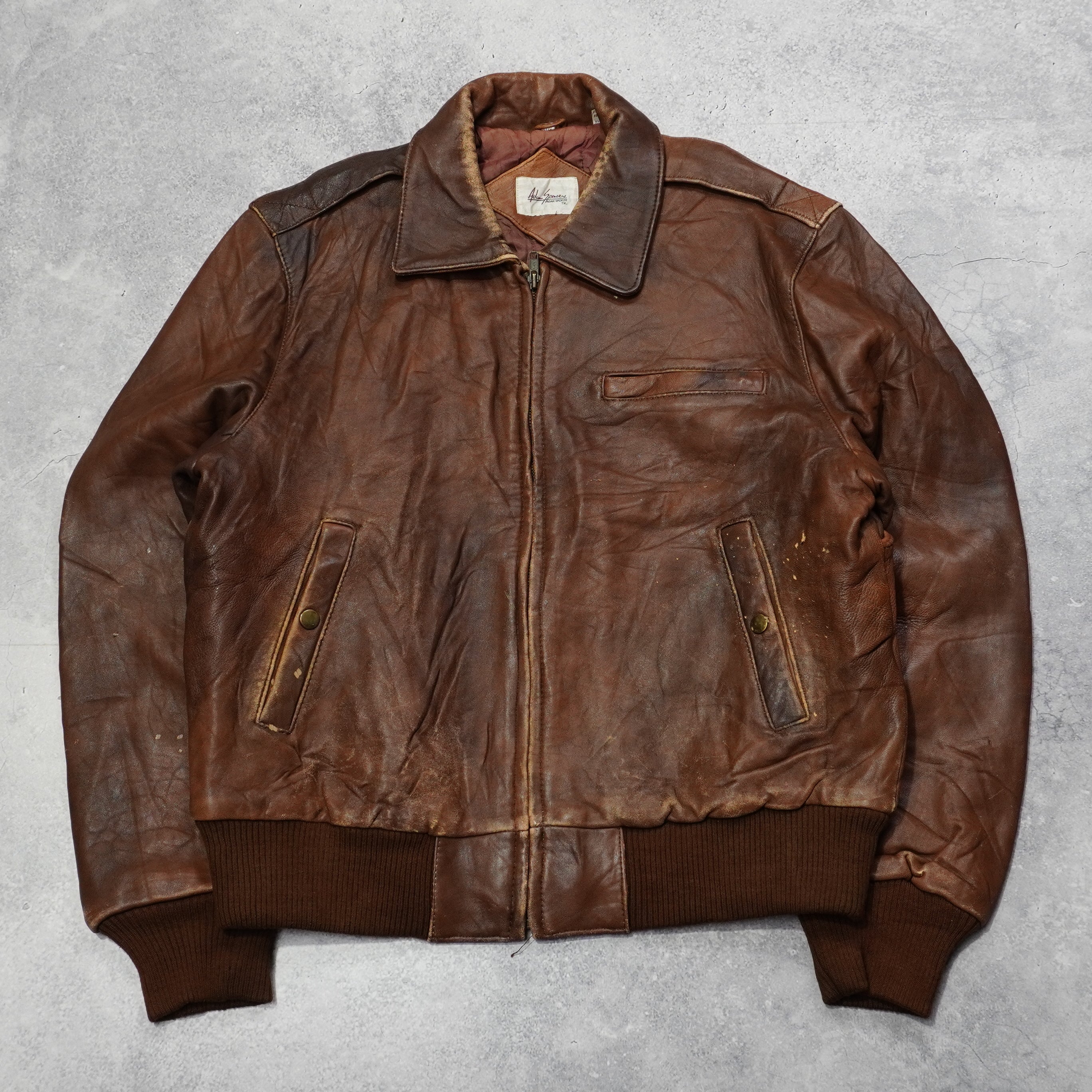 90s Alan Spencer Leather Jacket
