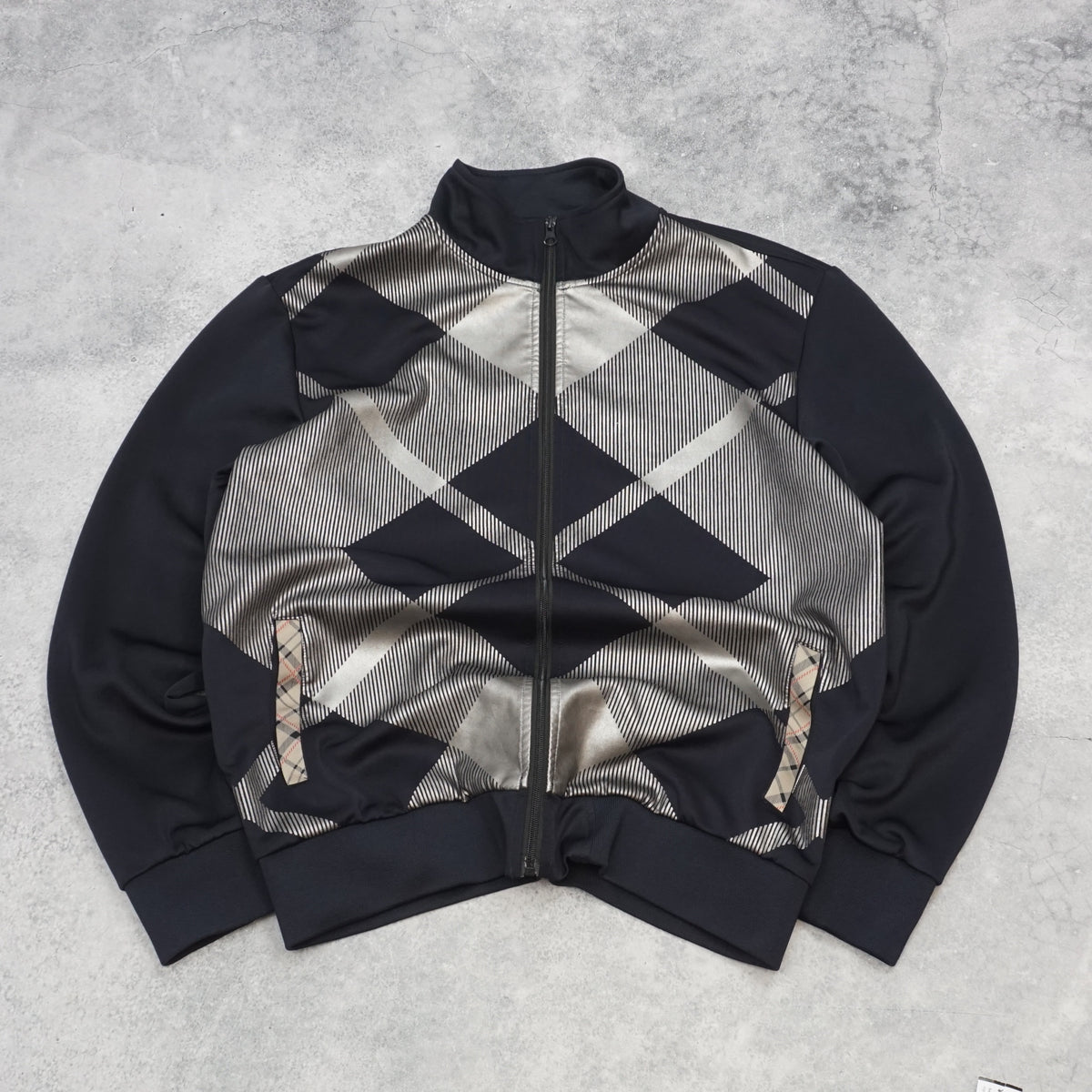 2000s Pavini Argyle Panel Track Jacket