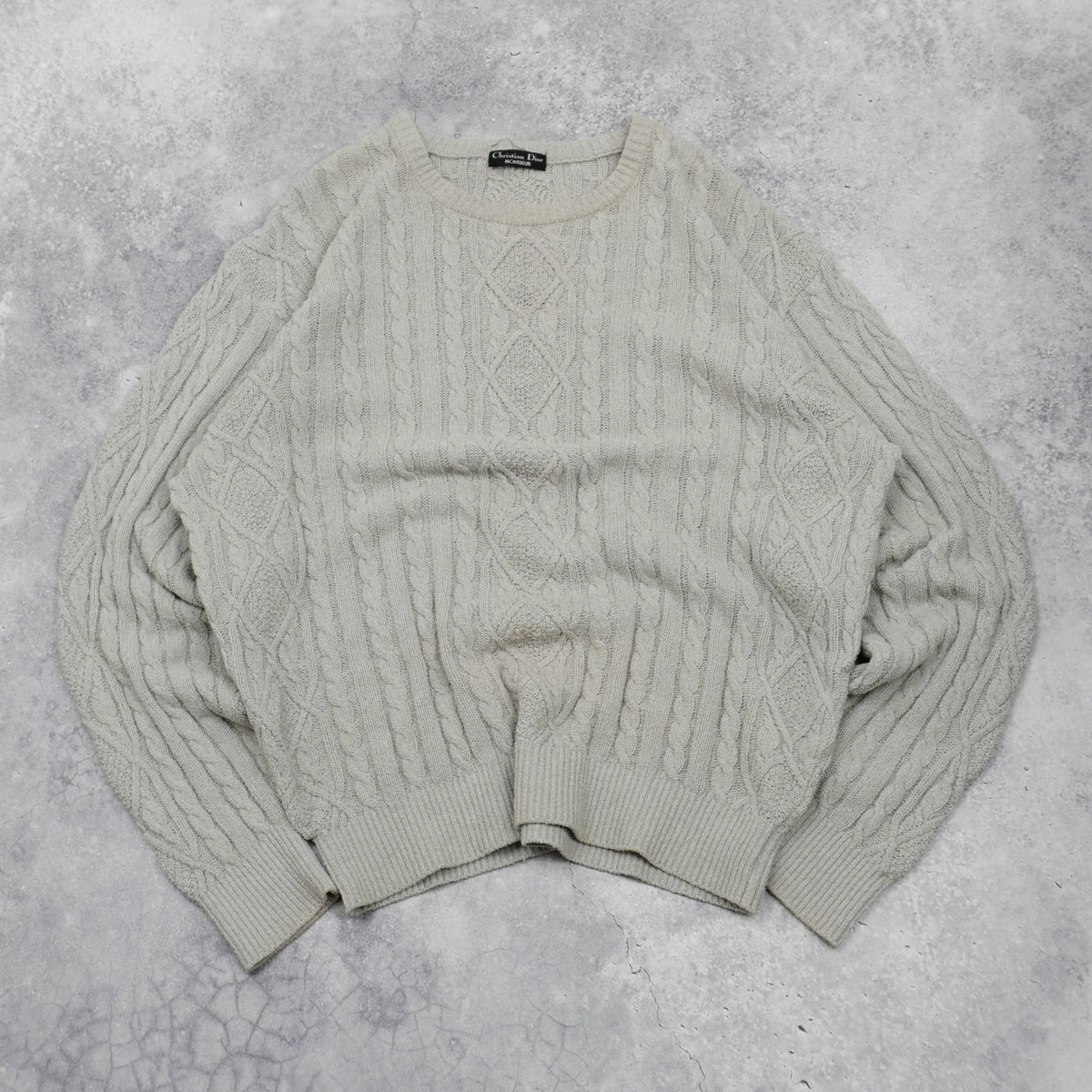 90s Christian Dior Monsieur Cable Knit