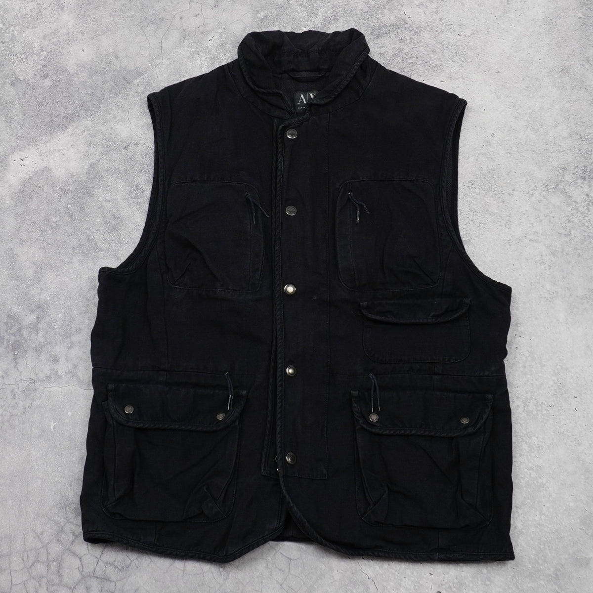 2000s Armani Exchange Multi-Pocket Utility Vest