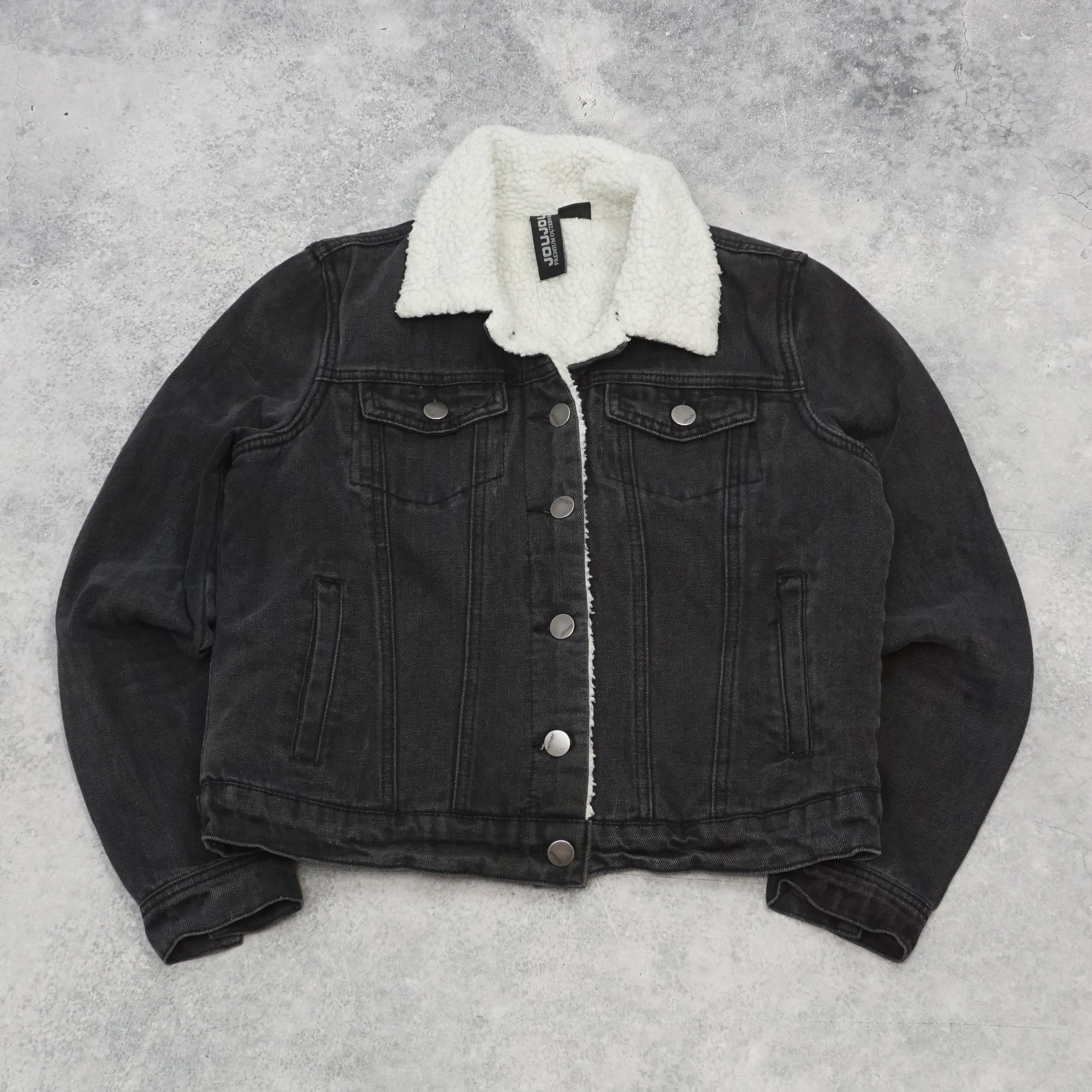 Jou Jou Sherpa Lined Denim Jacket