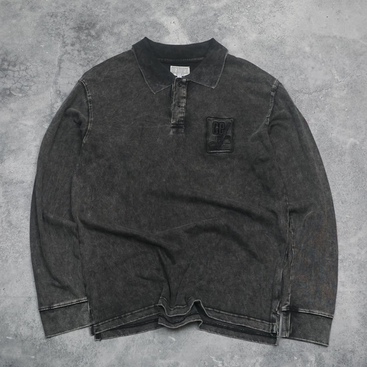 Cav Empt Acid Wash Polo Sweater