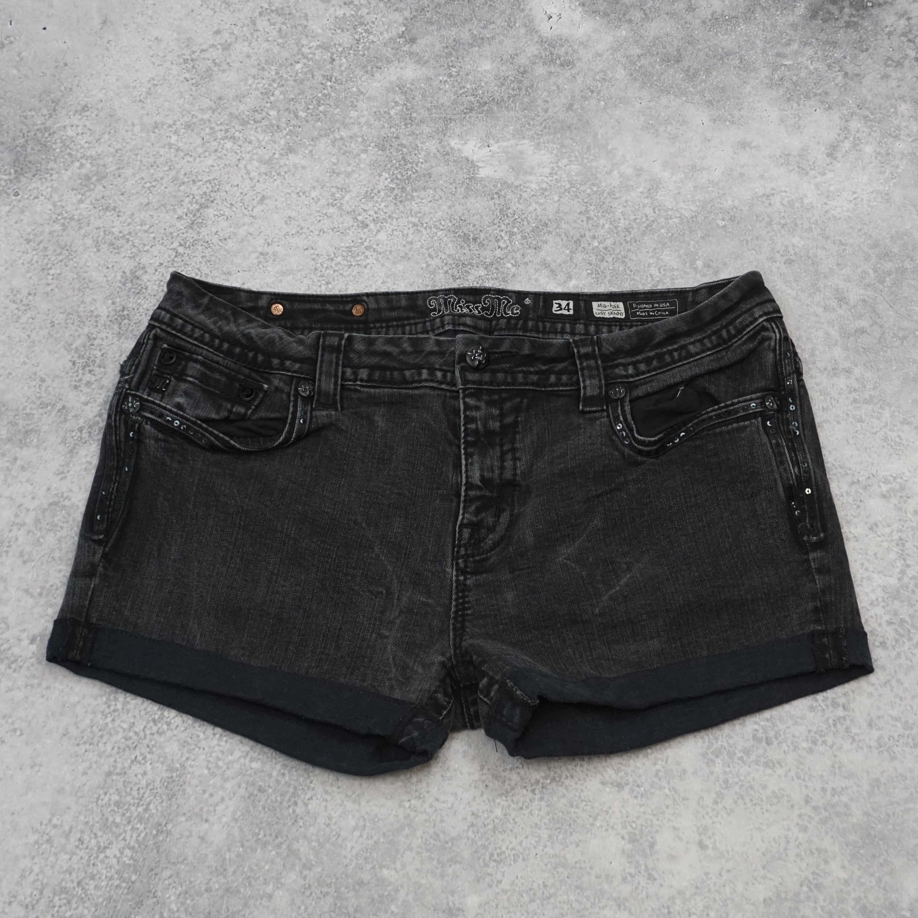 Miss Me Easy Skinny Shorts