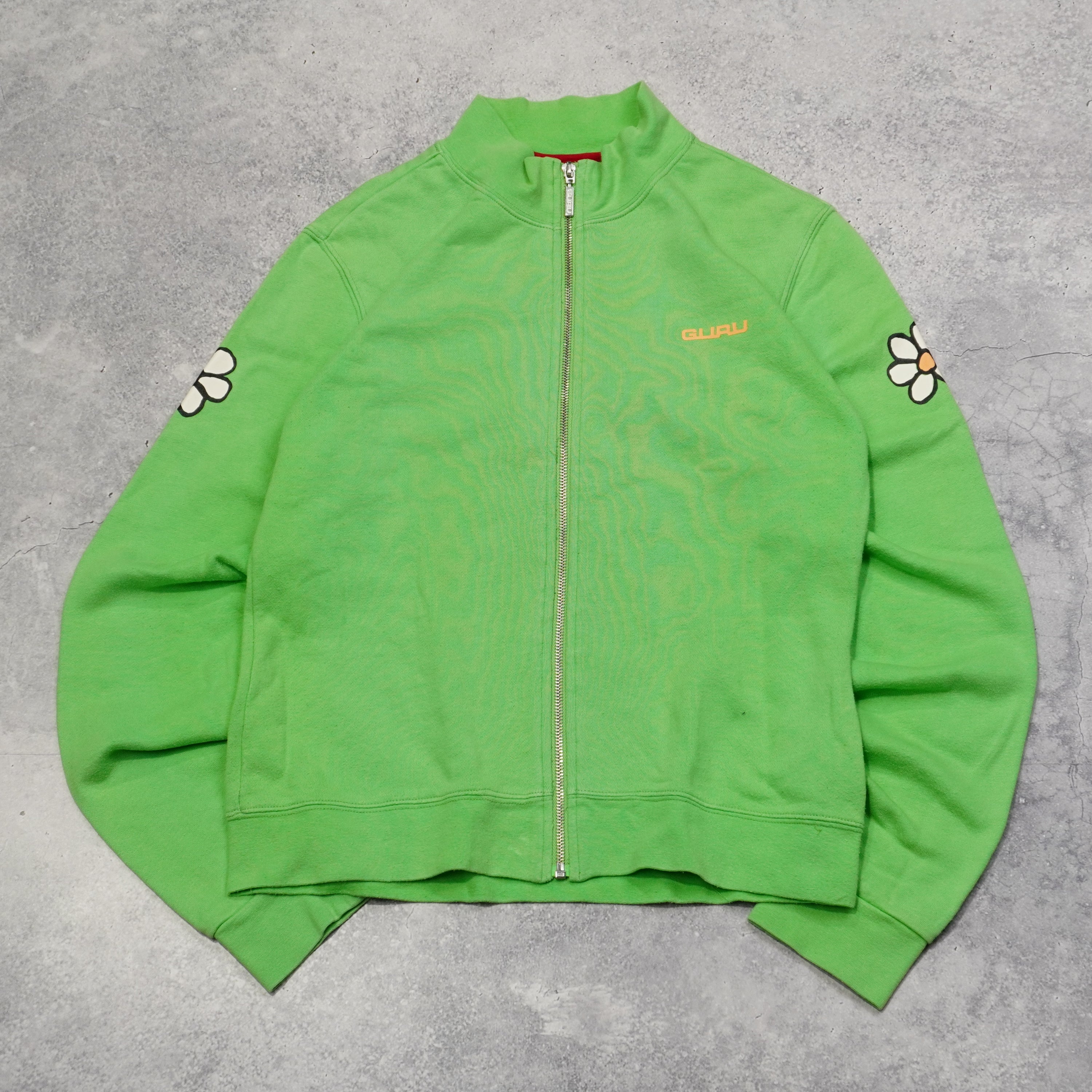 2000s Guru Flower Zip Up Jumper