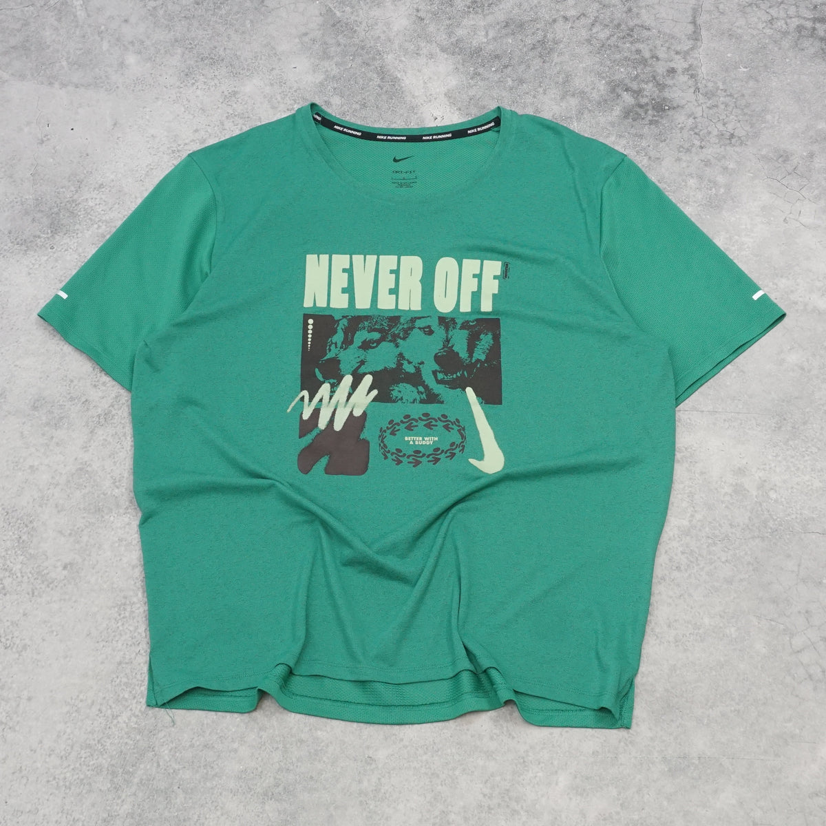Nike Running Dri-Fit Never Off Graphic T-Shirt