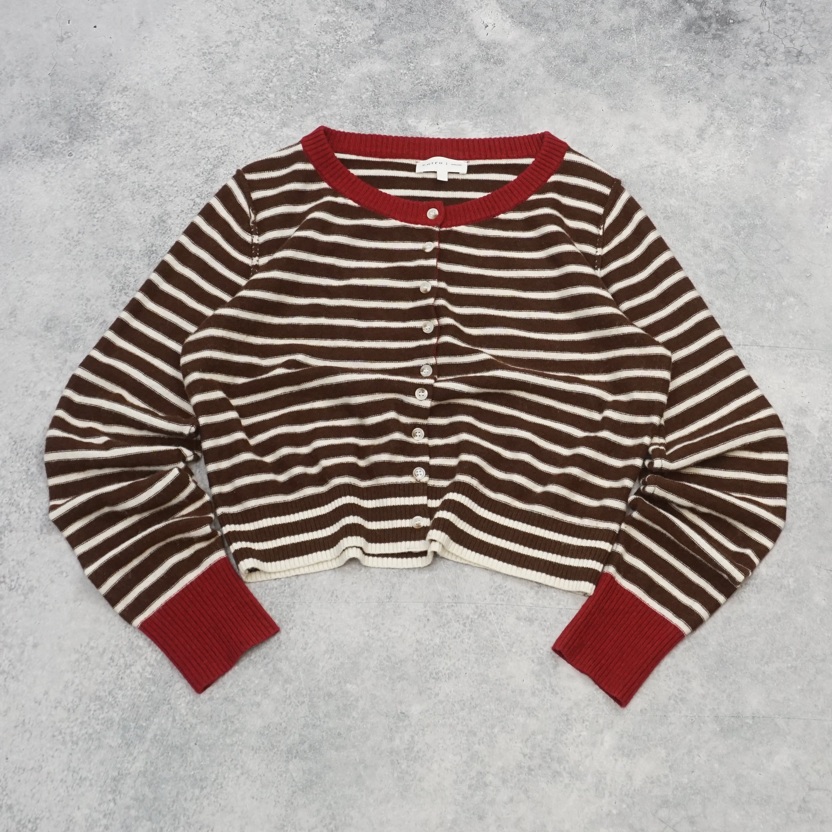 Entro Striped Cropped Knit