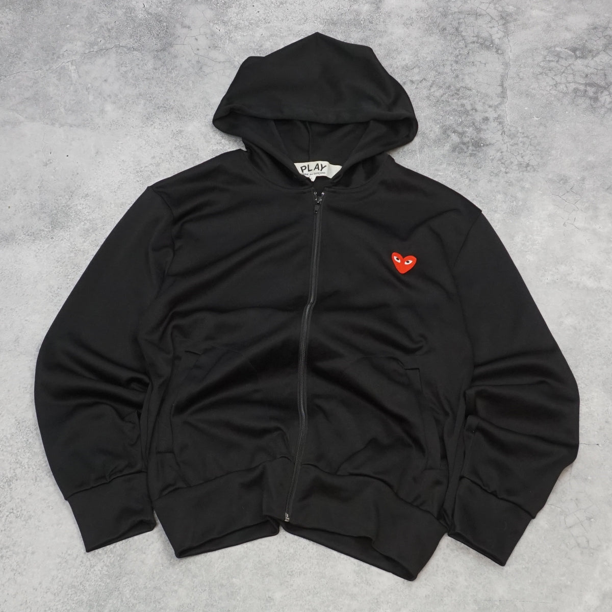 Comme des Garçons Play Red Heart Zip Hoodie