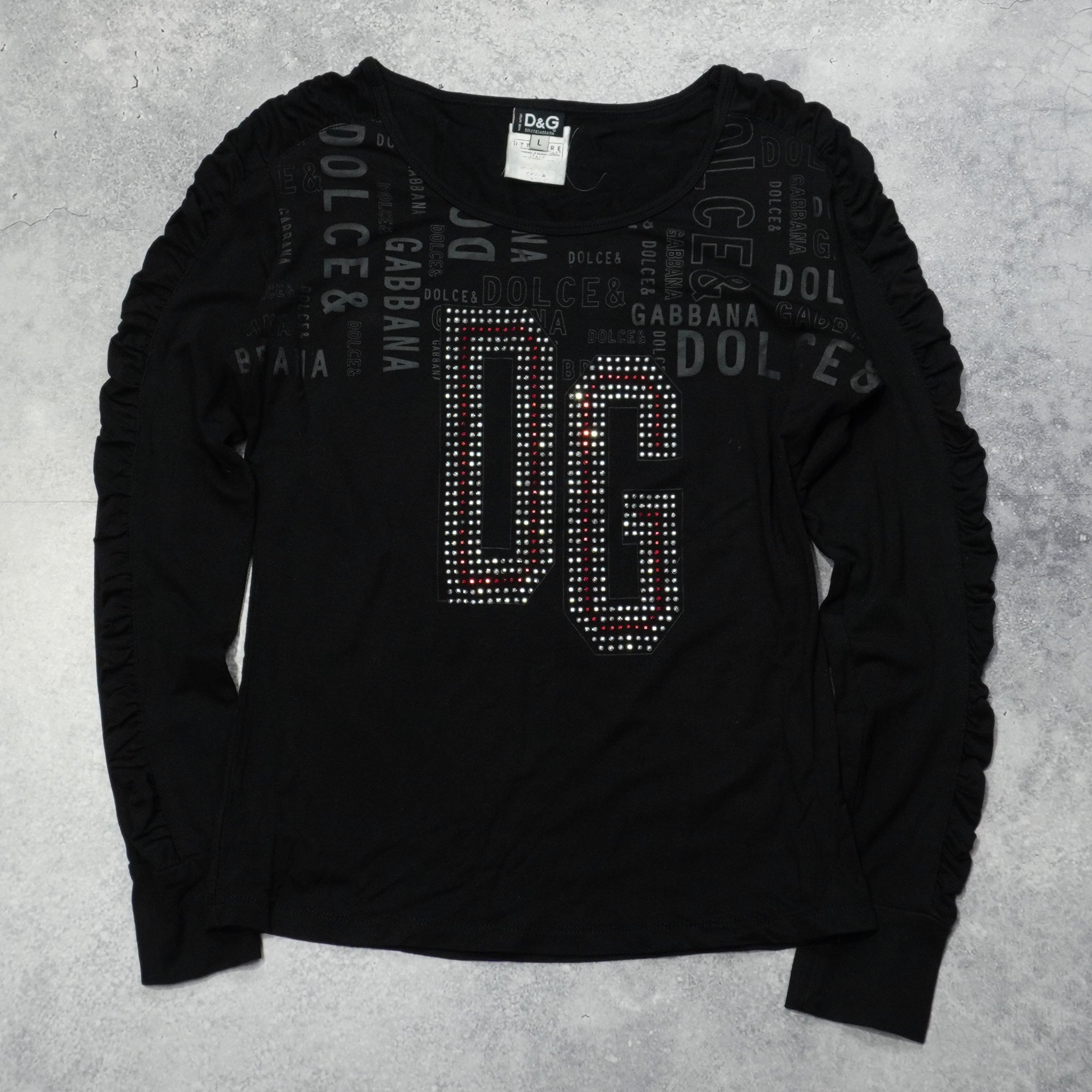 2000s D&G Graphic Logo Top
