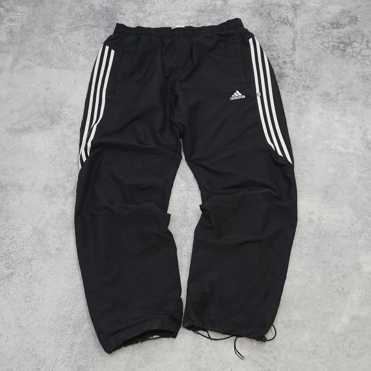 2000s Adidas Three Stripe Woven Track Pants