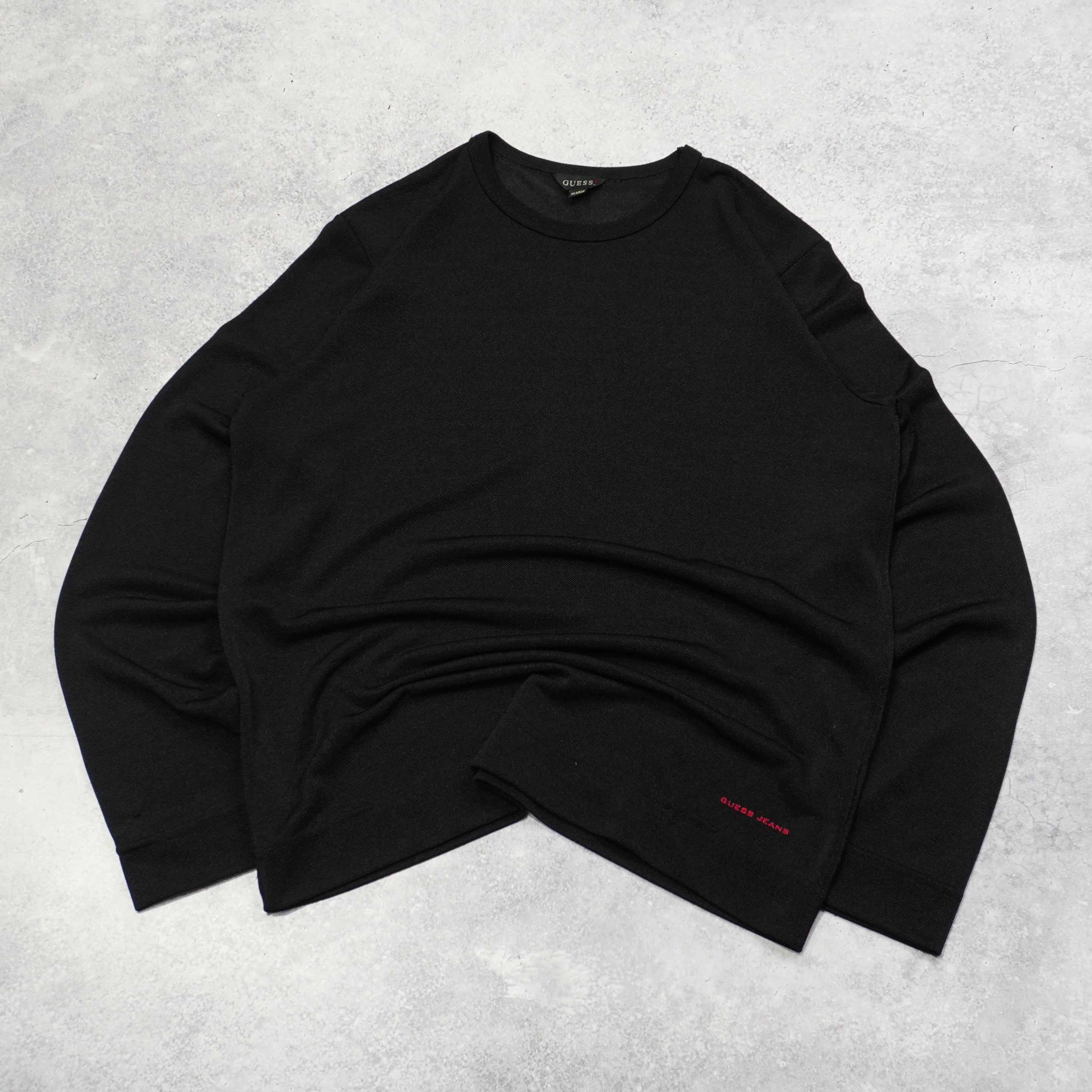 Guess Mesh Type Material T-Shirt Long Sleeve