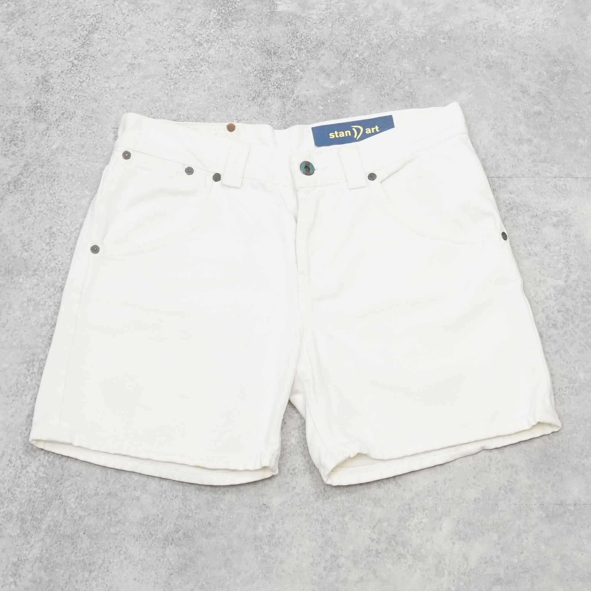 2000s Stan D Art White Denim Jorts