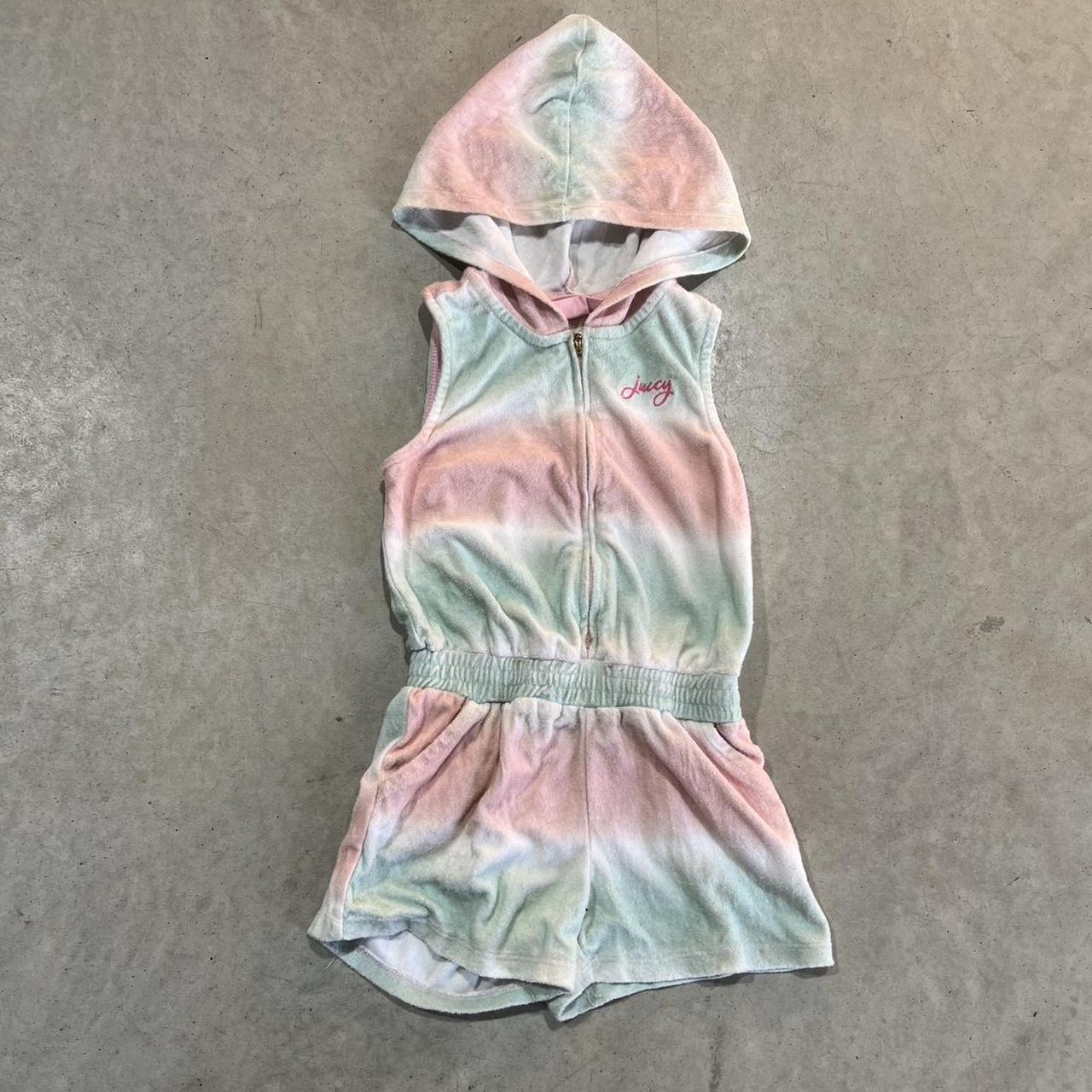 2000s Juicy Couture Tie Dye Jacket Romper