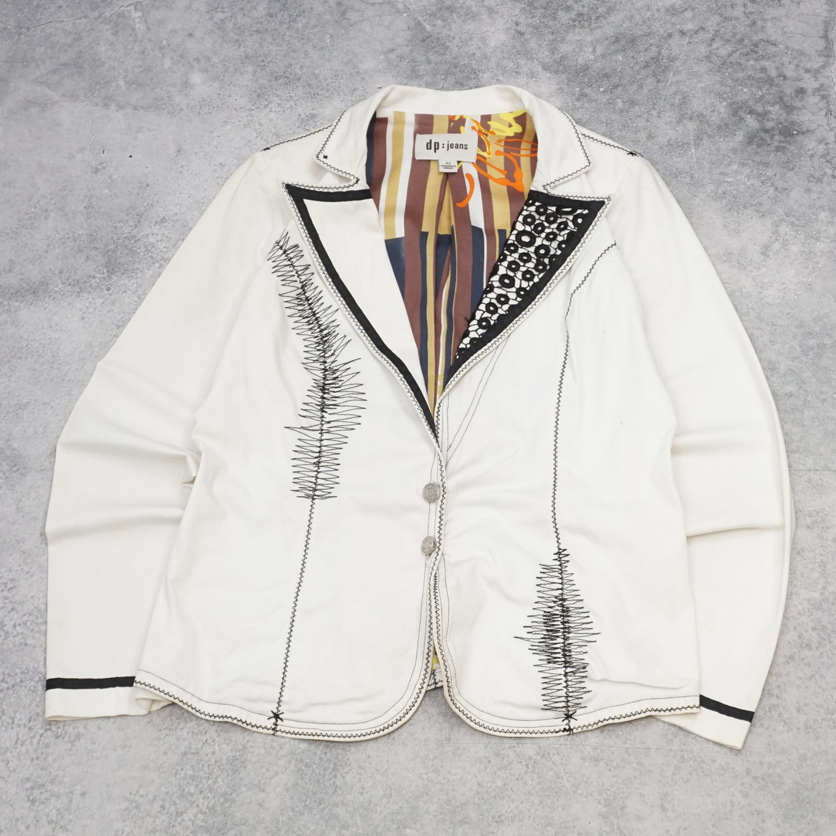 90s Dp:Jeans Embroidered Blazer