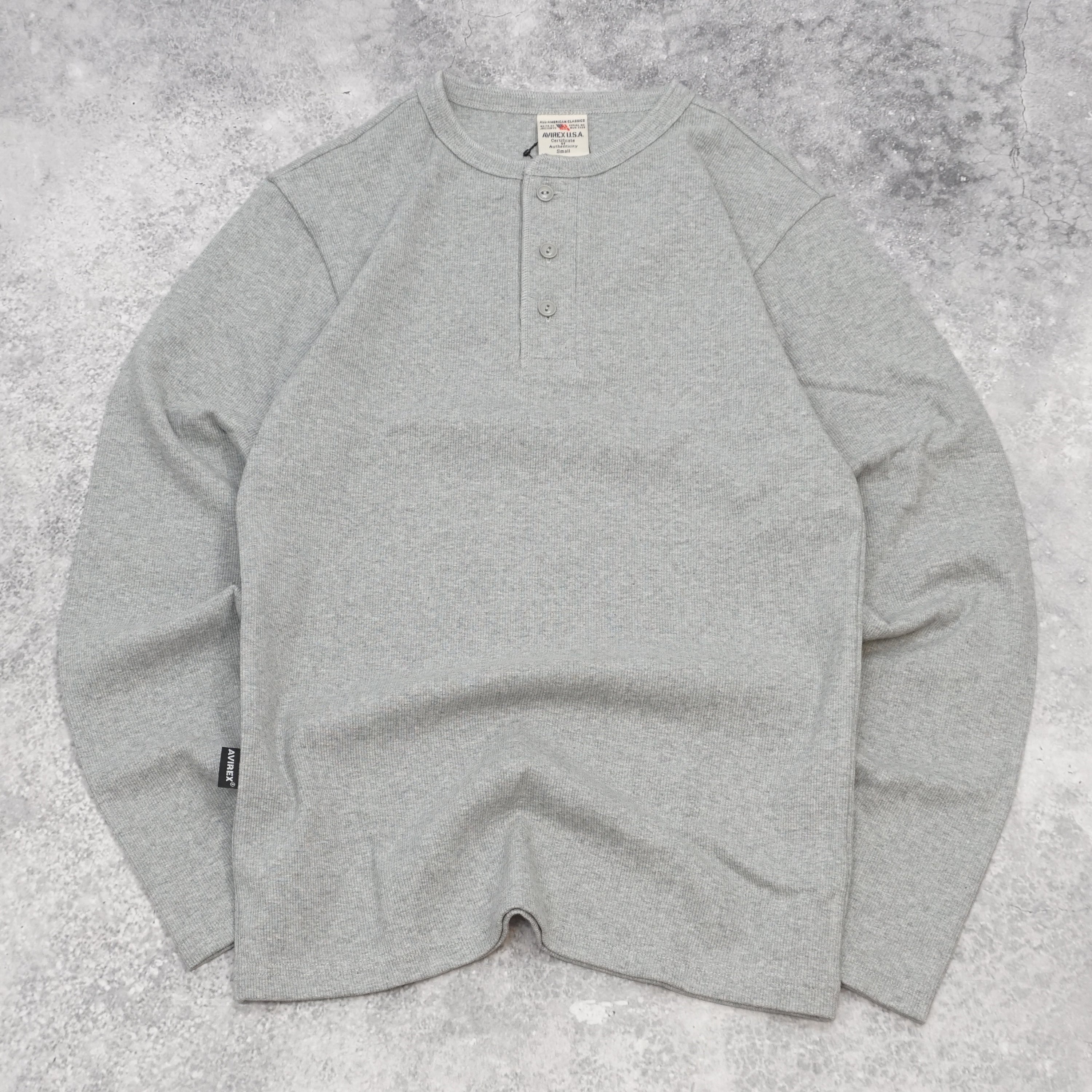 Avirex Daily Wear Henley Long Sleeve Shirt Knit