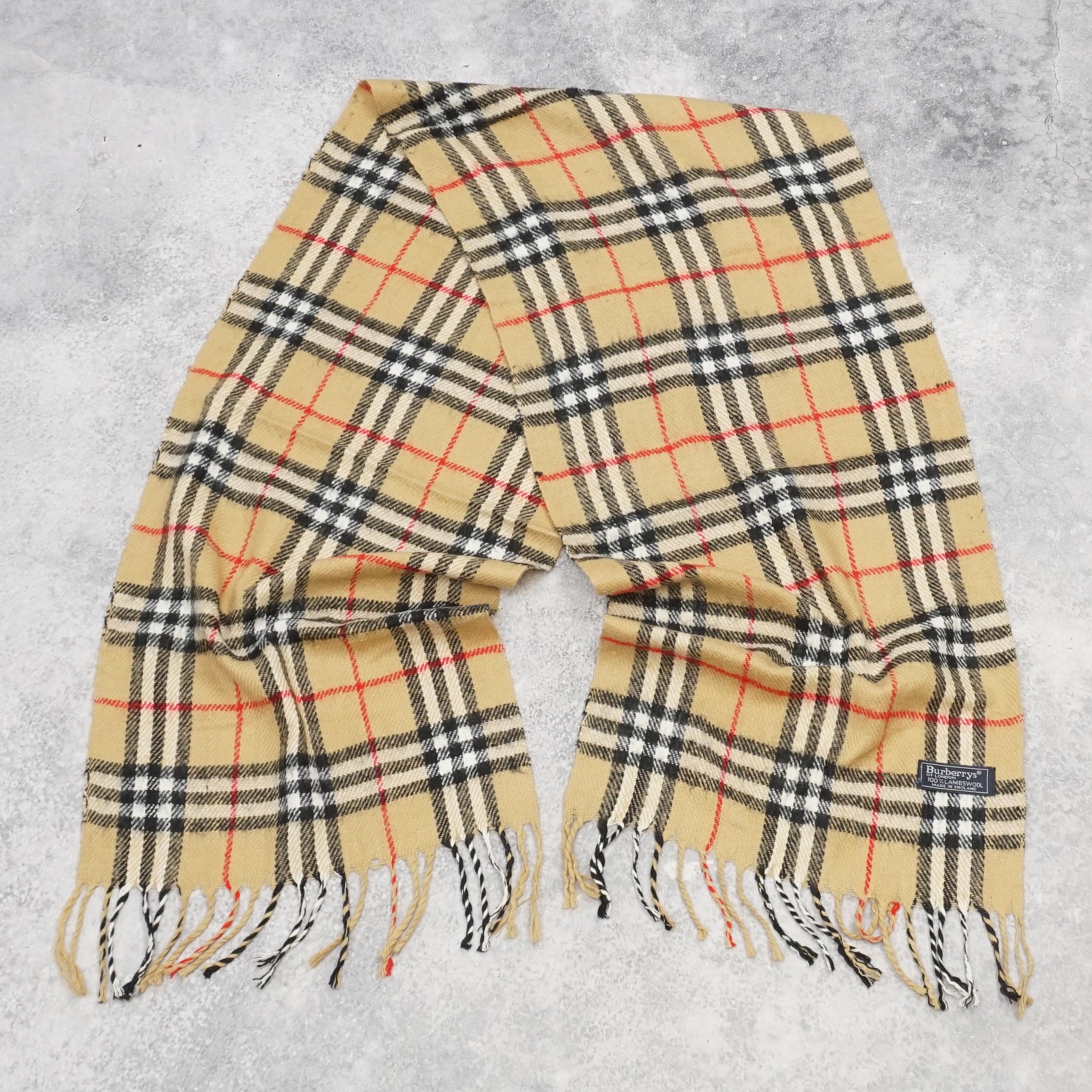 Burberry Lambswool Checked Scarf