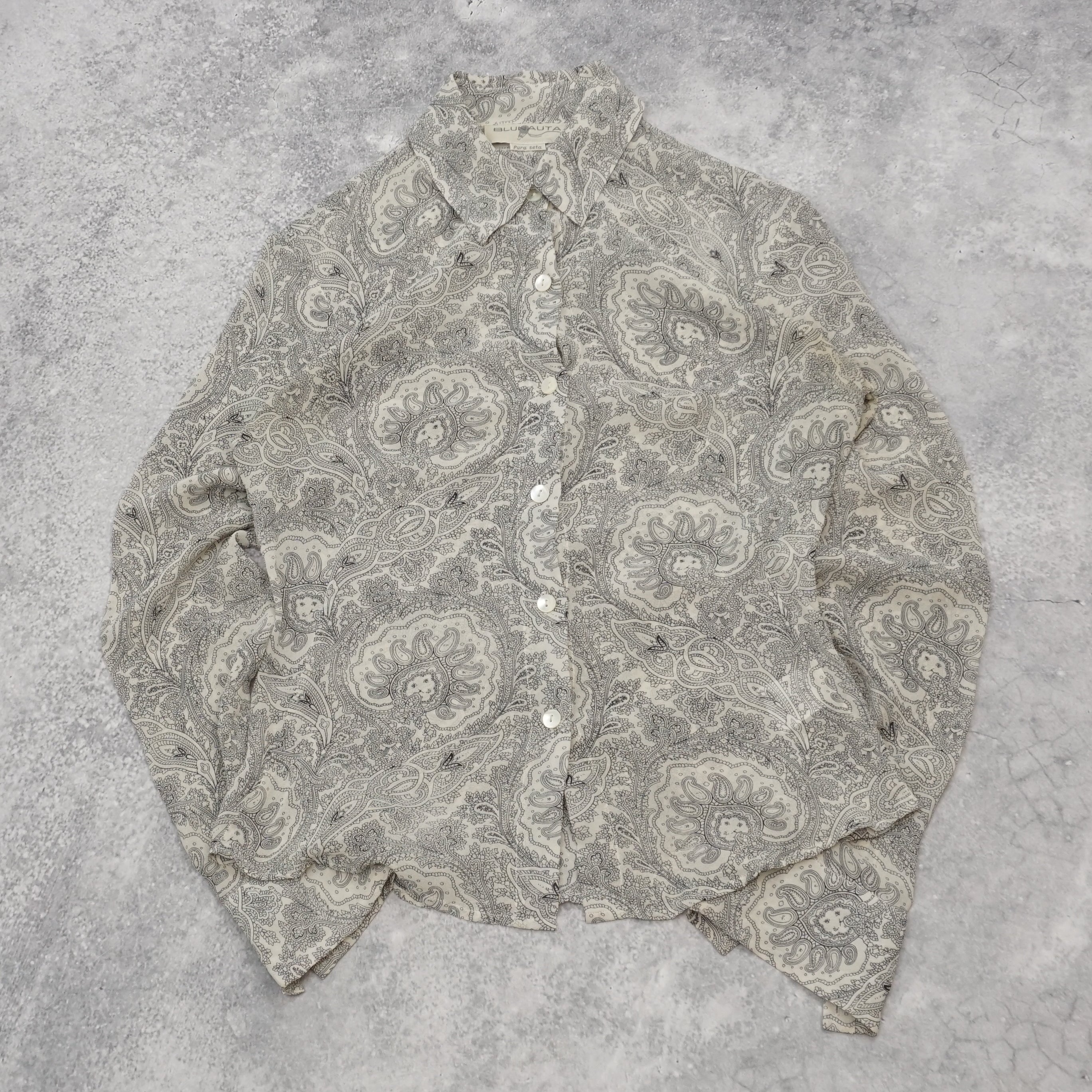 Blunauta Paisley Patterned Button Up