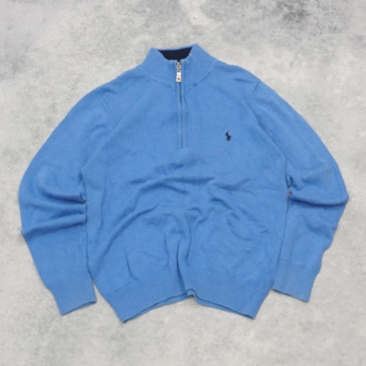 2000s Polo By Ralph Lauren Classic Fit Cotton Quarter Zip Jumper