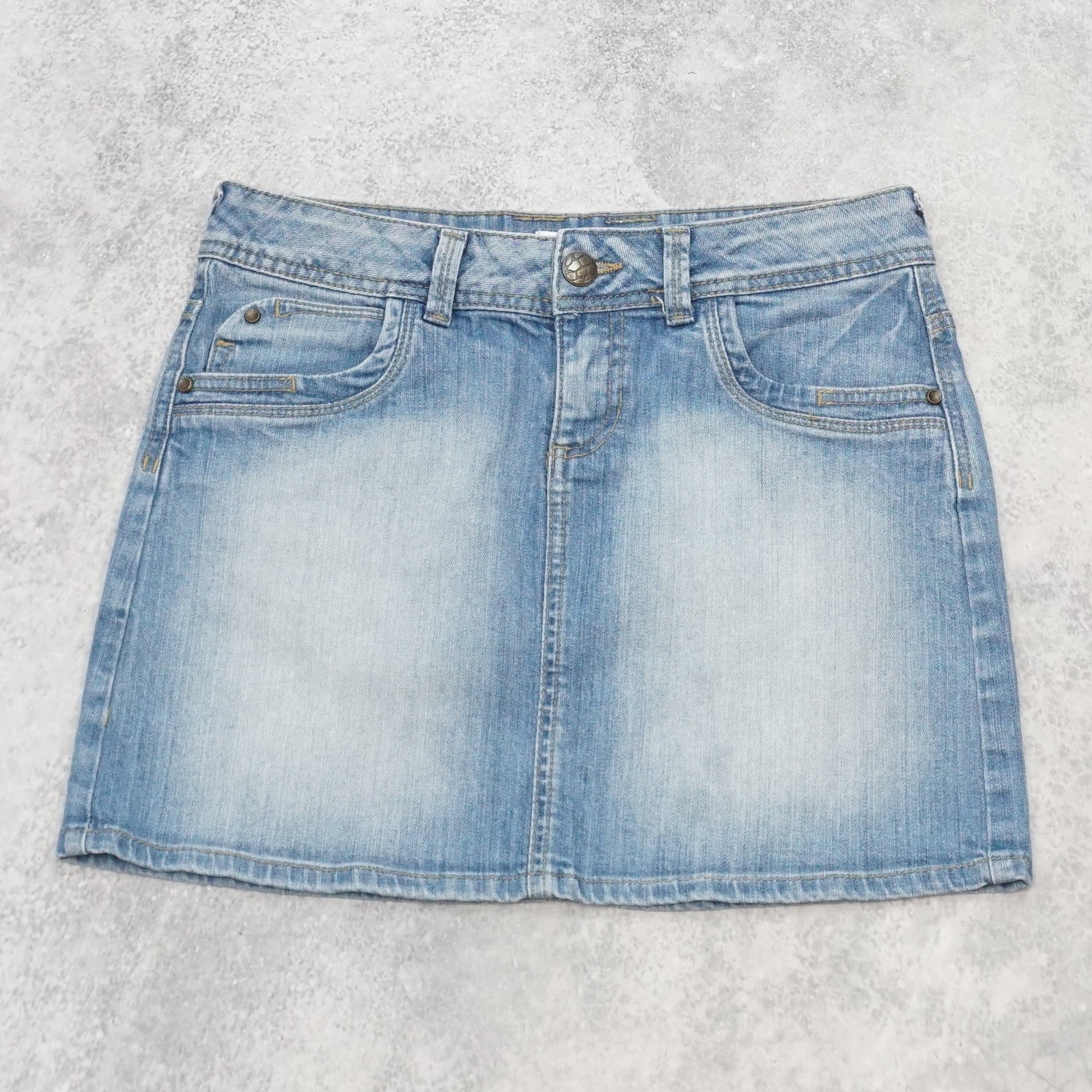 2000s Promod Denim Mini Skirt